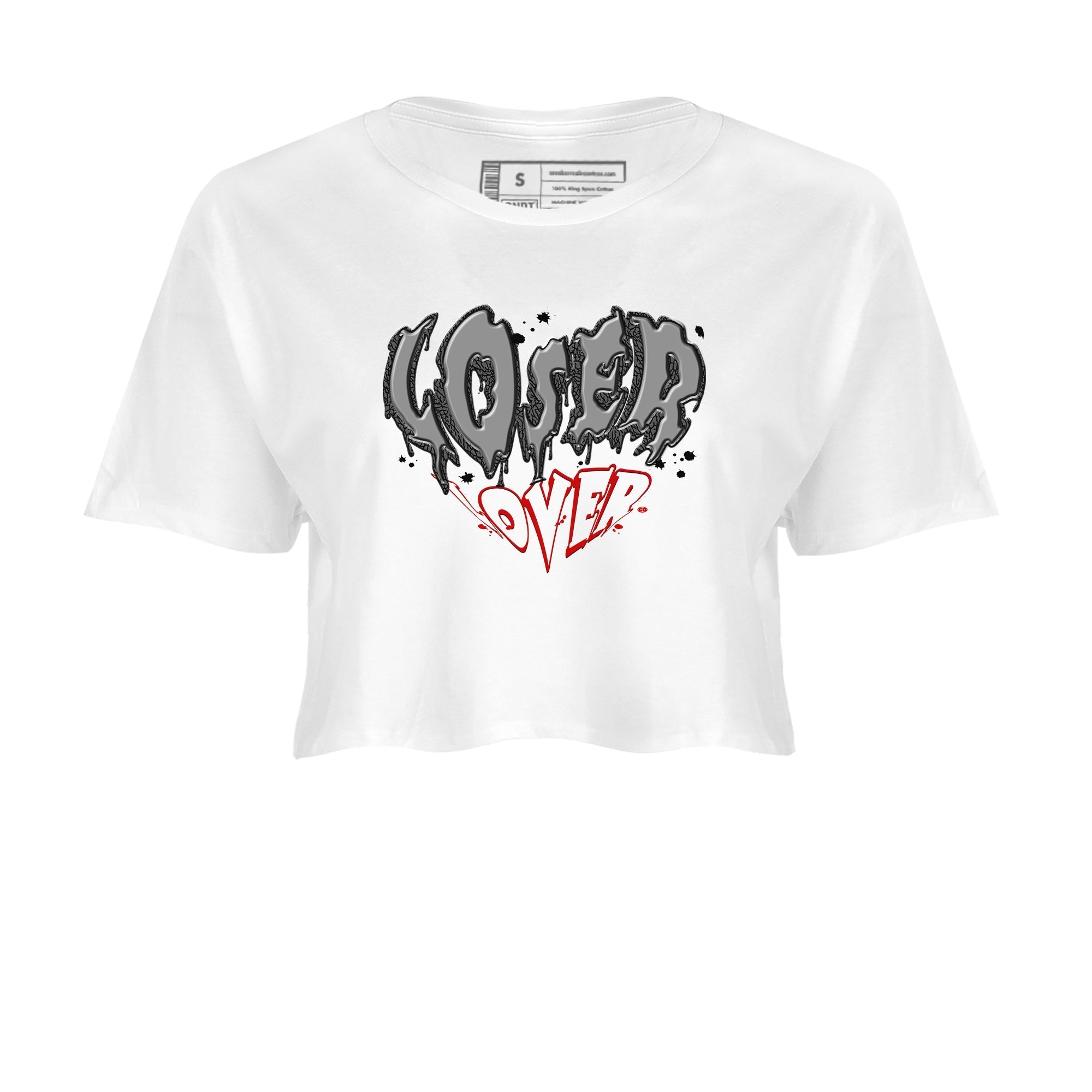 Melting Loser Lover snkmatch Women's Top - Air Jordan 3 Cement Grey