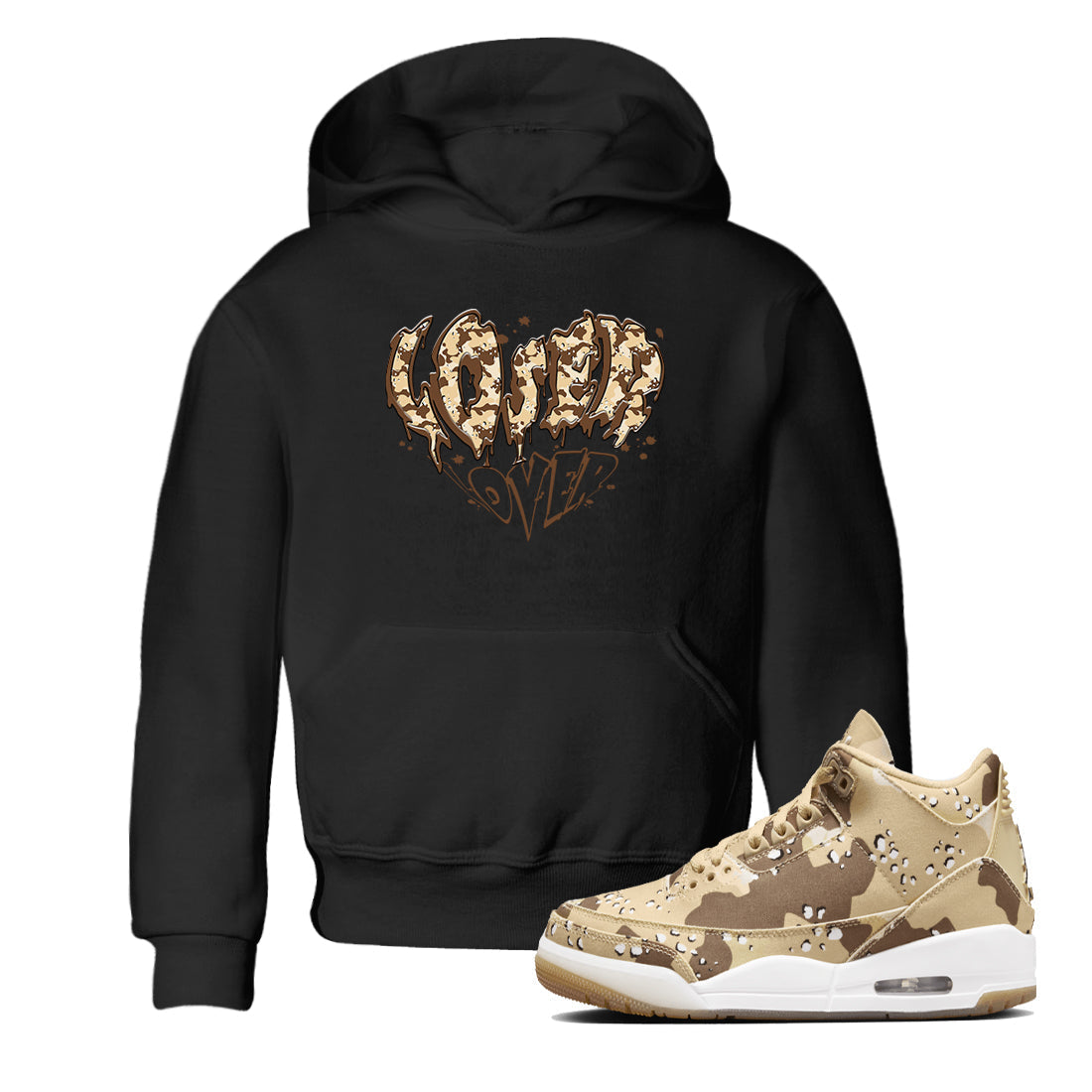 Melting Loser Lover snkmatch Tees Kids - Air Jordan 3 Desert Camo