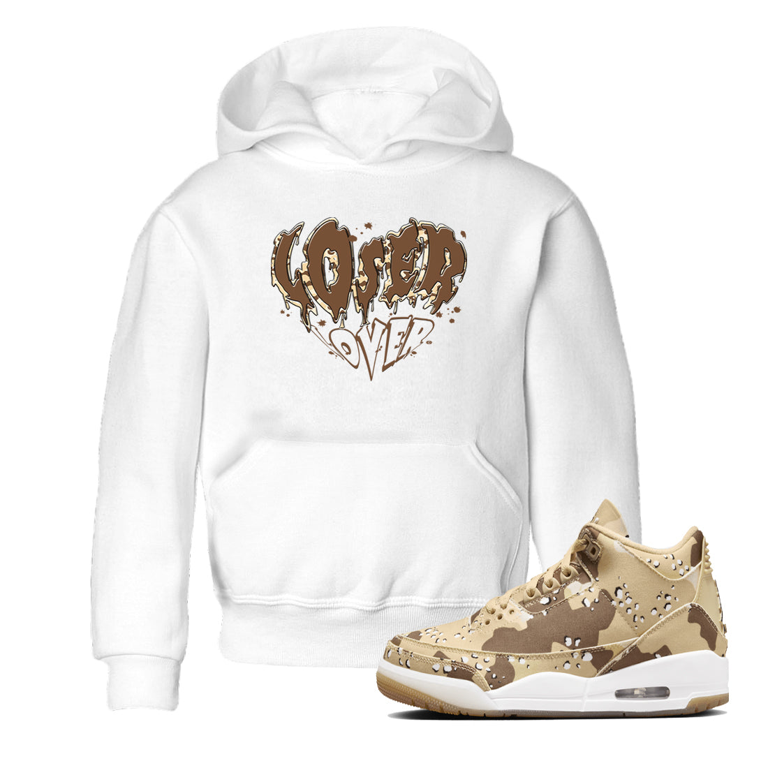 Melting Loser Lover snkmatch Tees Kids - Air Jordan 3 Desert Camo
