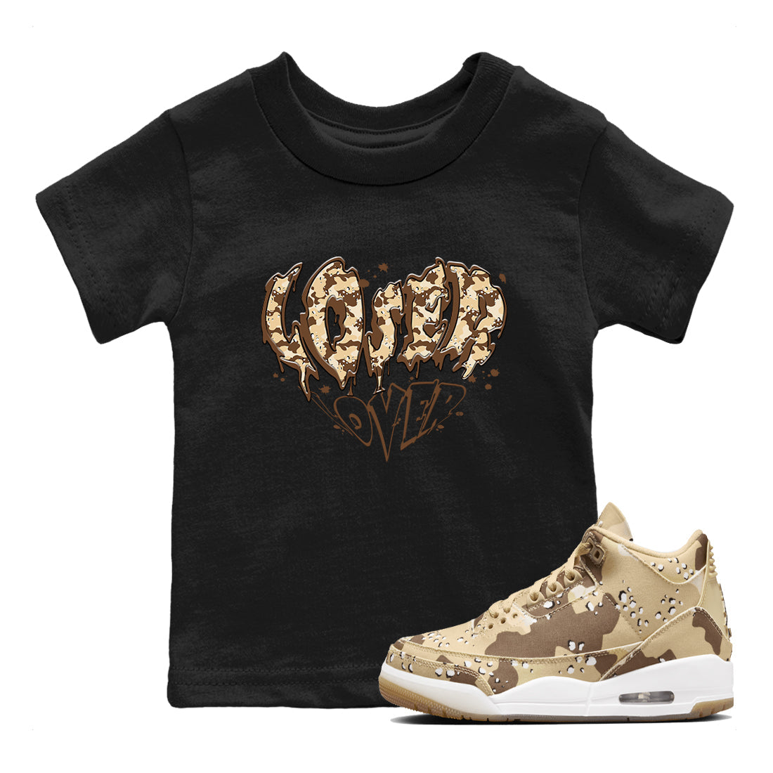 Melting Loser Lover snkmatch Tees Kids - Air Jordan 3 Desert Camo