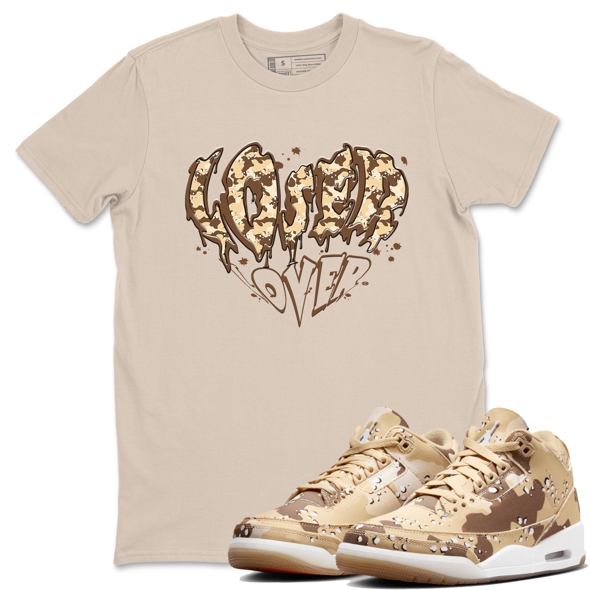 Melting Loser Lover snkmatch Tees - Air Jordan 3 Desert Camo