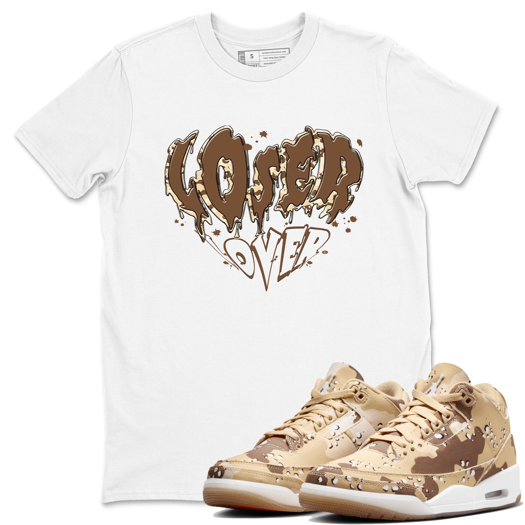 Melting Loser Lover snkmatch Tees - Air Jordan 3 Desert Camo