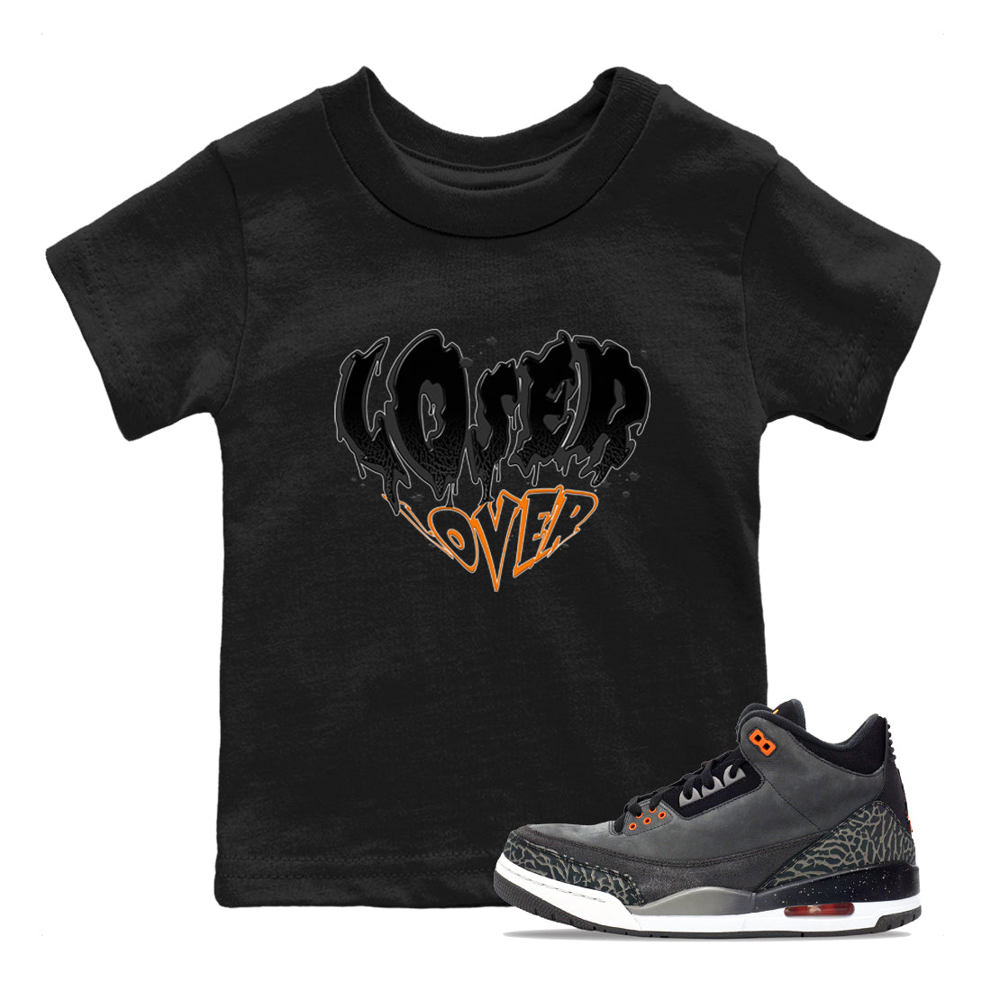 Melting Loser Lover snkmatch Tees Kids - Air Jordan 3 Fear