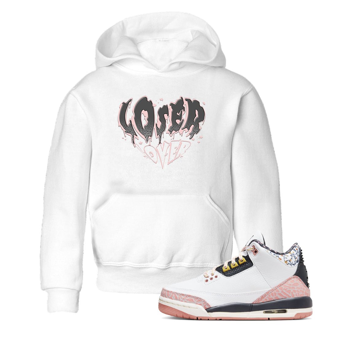 Melting Loser Lover snkmatch Tees Kids - Air Jordan 3 Vintage Floral