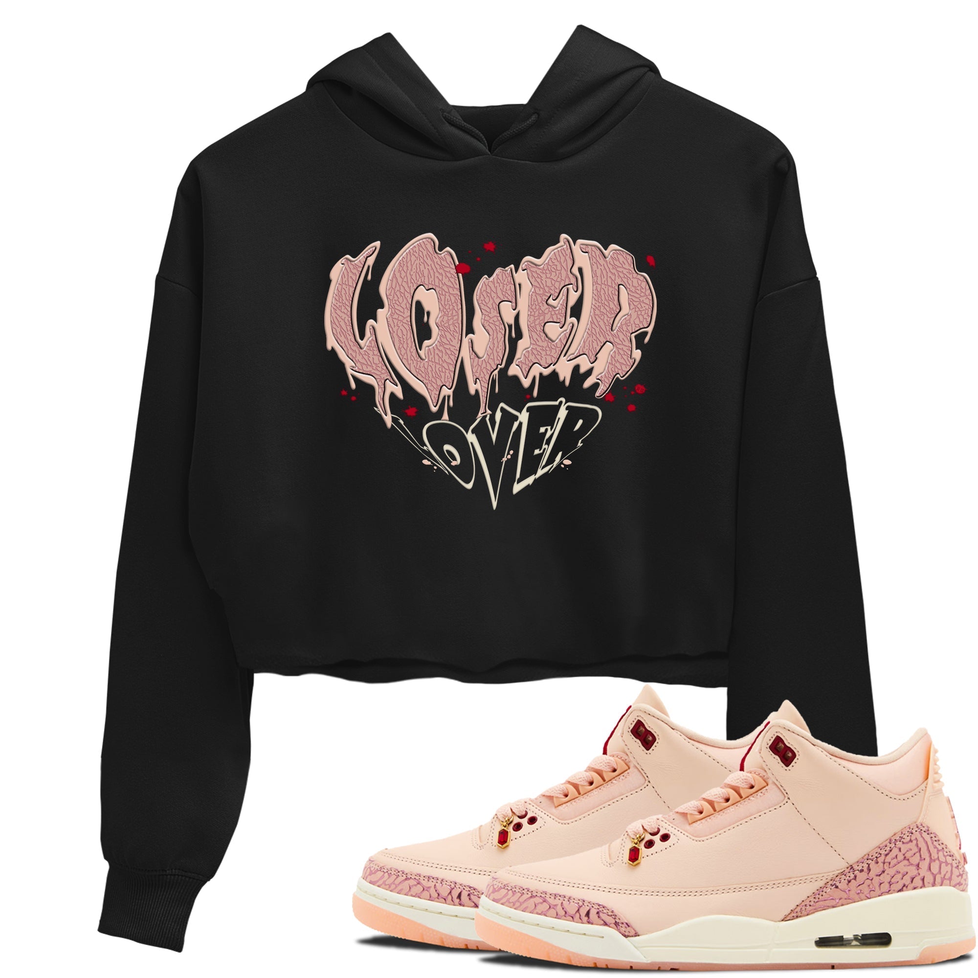 Melting Loser Lover snkmatch Women's Top - Air Jordan 3 Valentines Day