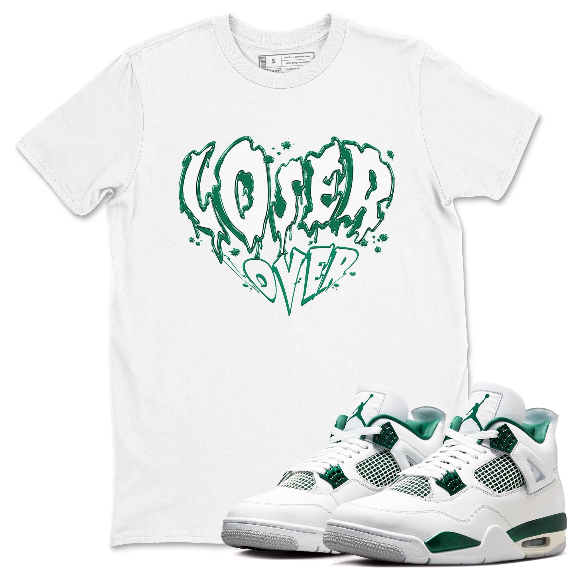 Melting Loser Lover snkmatch Tees - Air Jordan 4 Oxidized Green