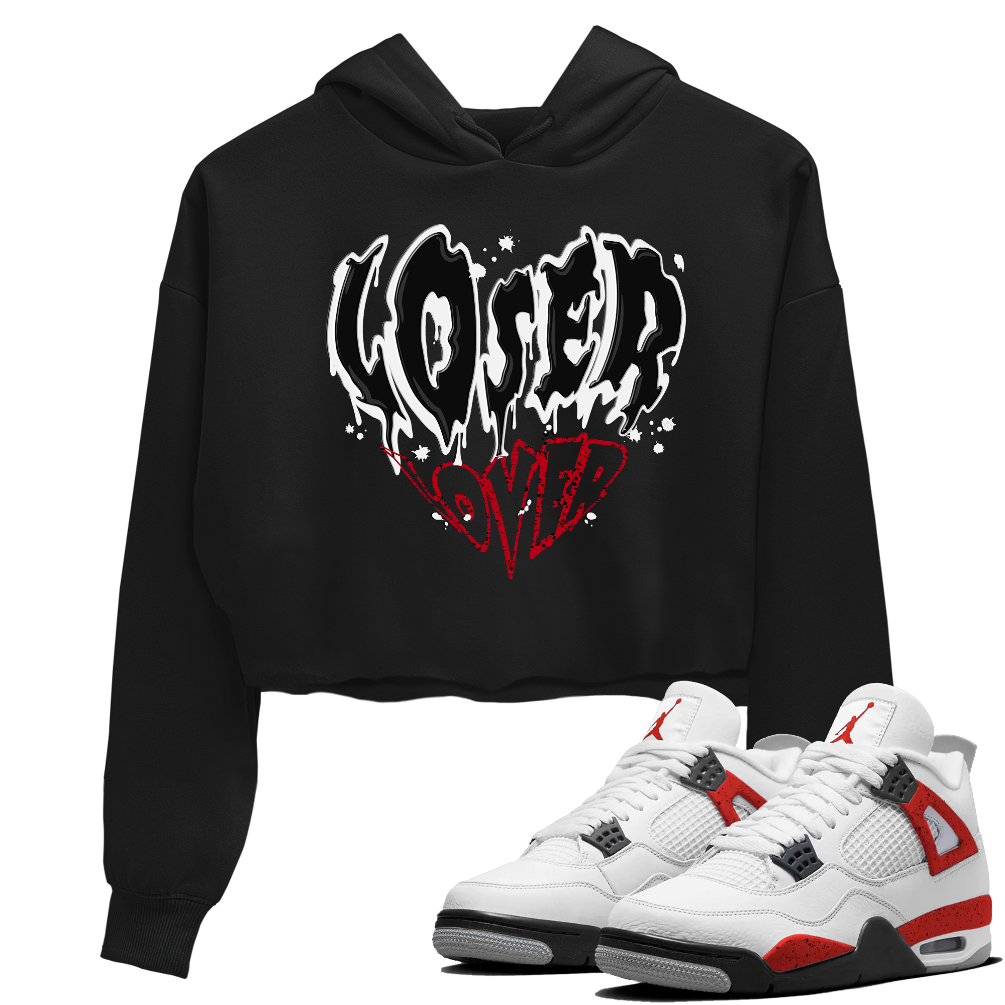 Melting Loser Lover snkmatch Women's Top - Air Jordan 4 Red Cement