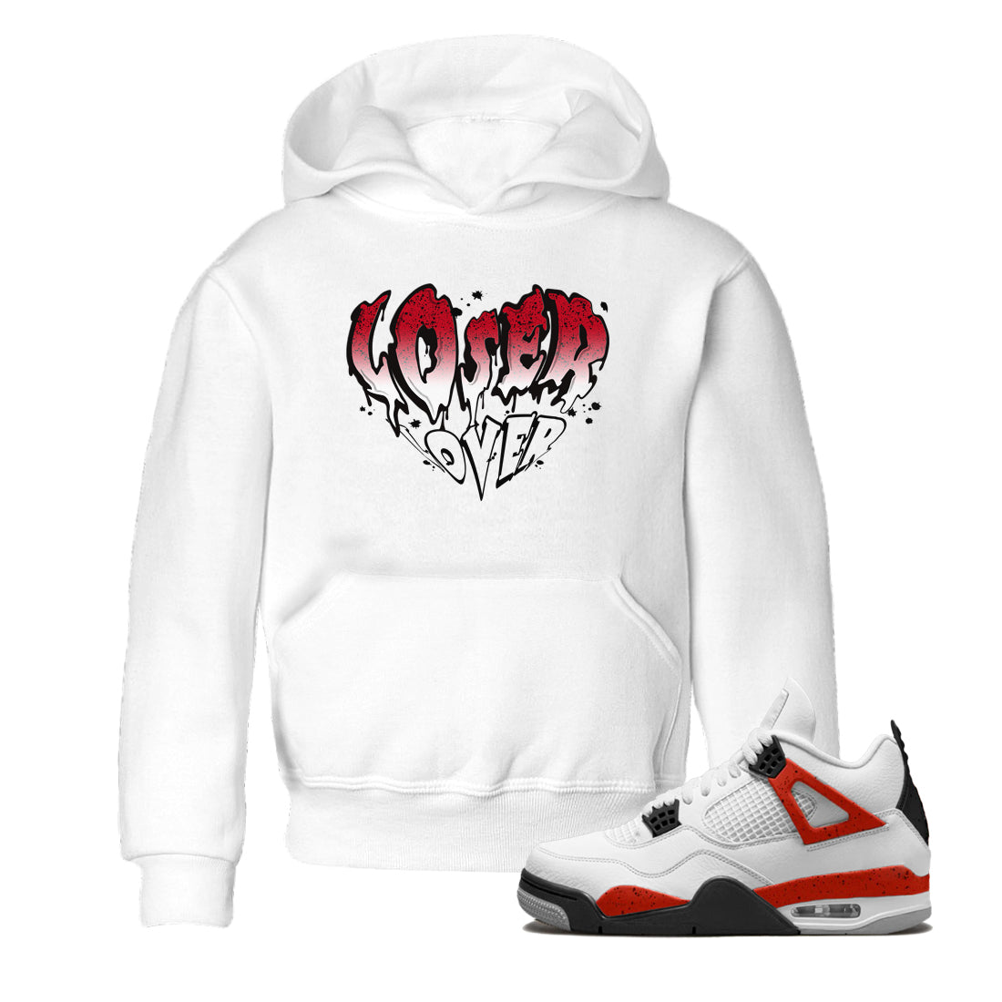 Melting Loser Lover snkmatch Tee Kids - Air Jordan 4 Red Cement