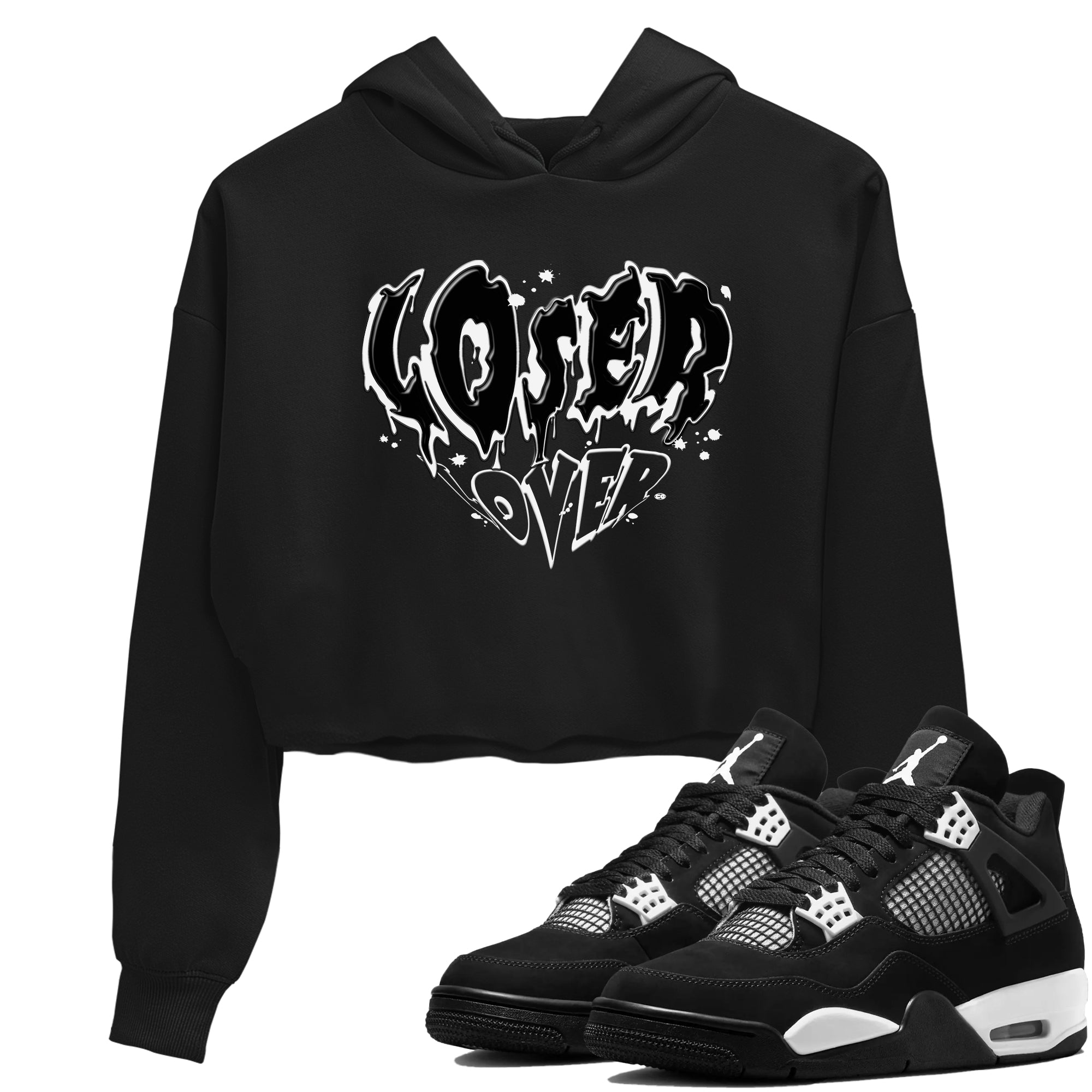 Melting Loser Lover snkmatch Women's Top - Air Jordan 4 White Thunder