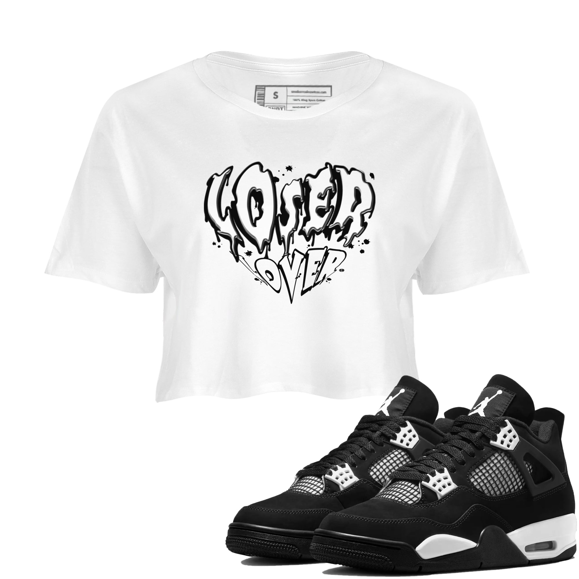 Melting Loser Lover snkmatch Women's Top - Air Jordan 4 White Thunder