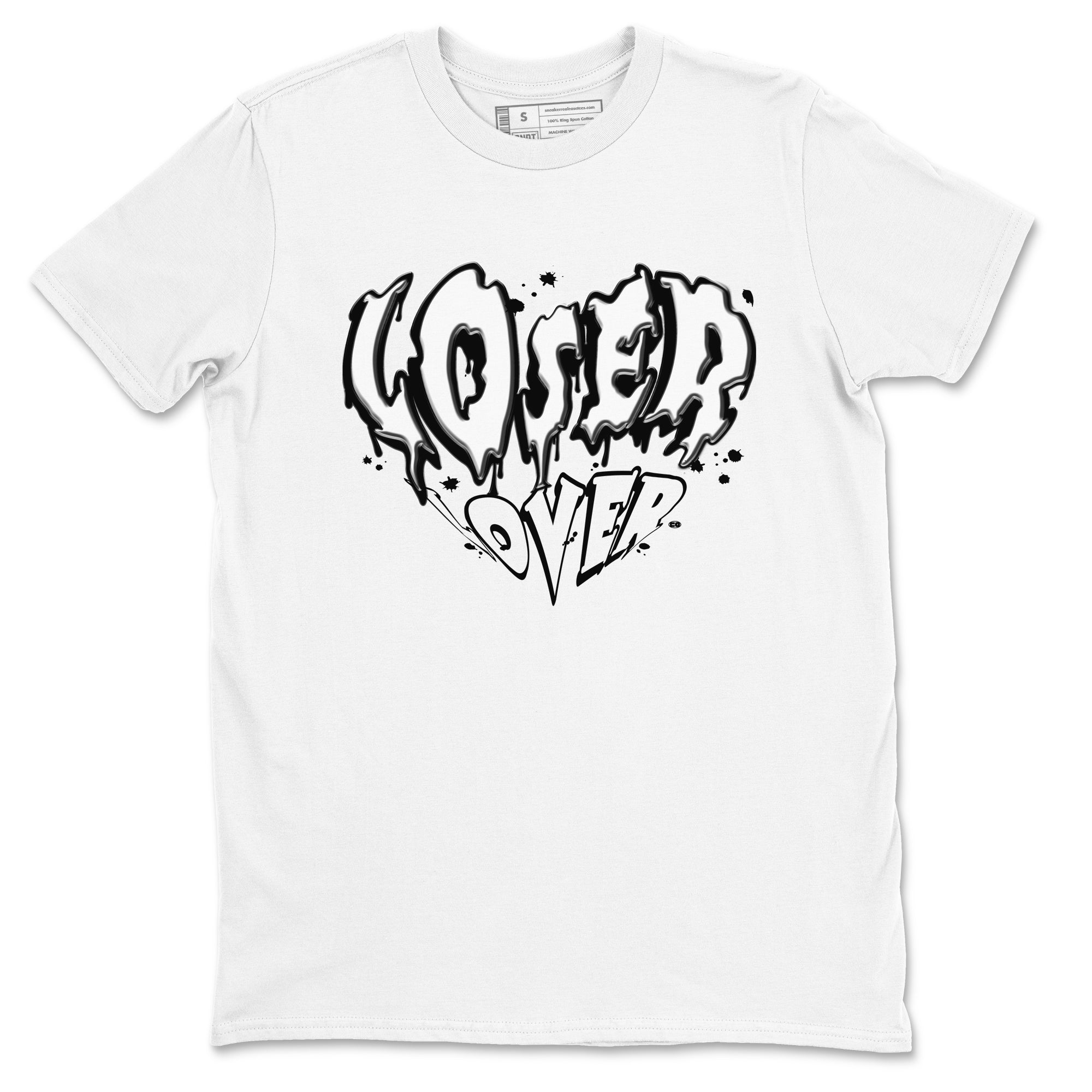 Melting Loser Lover snkmatch Tees - Air Jordan 4 White Thunder
