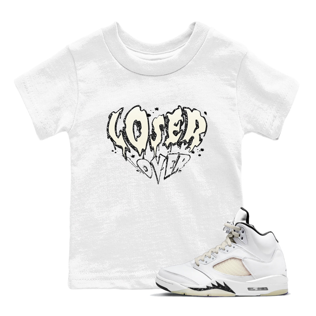 Melting Loser Lover snkmatch Tees Kids - Air Jordan 5 Sail