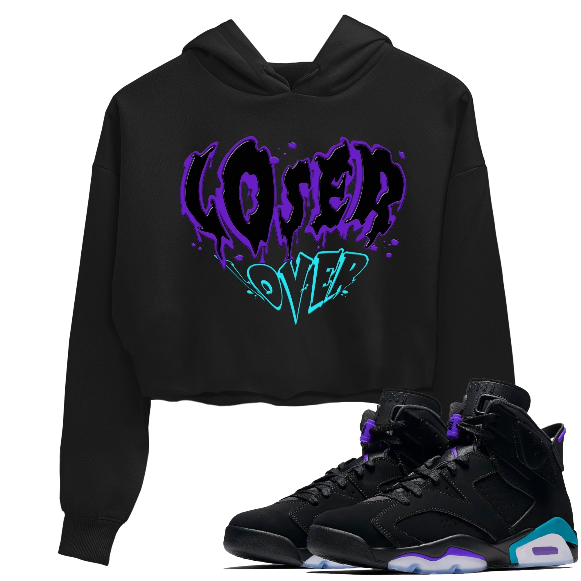 Melting Loser Lover snkmatch Women's Top - Air Jordan 6 Aqua