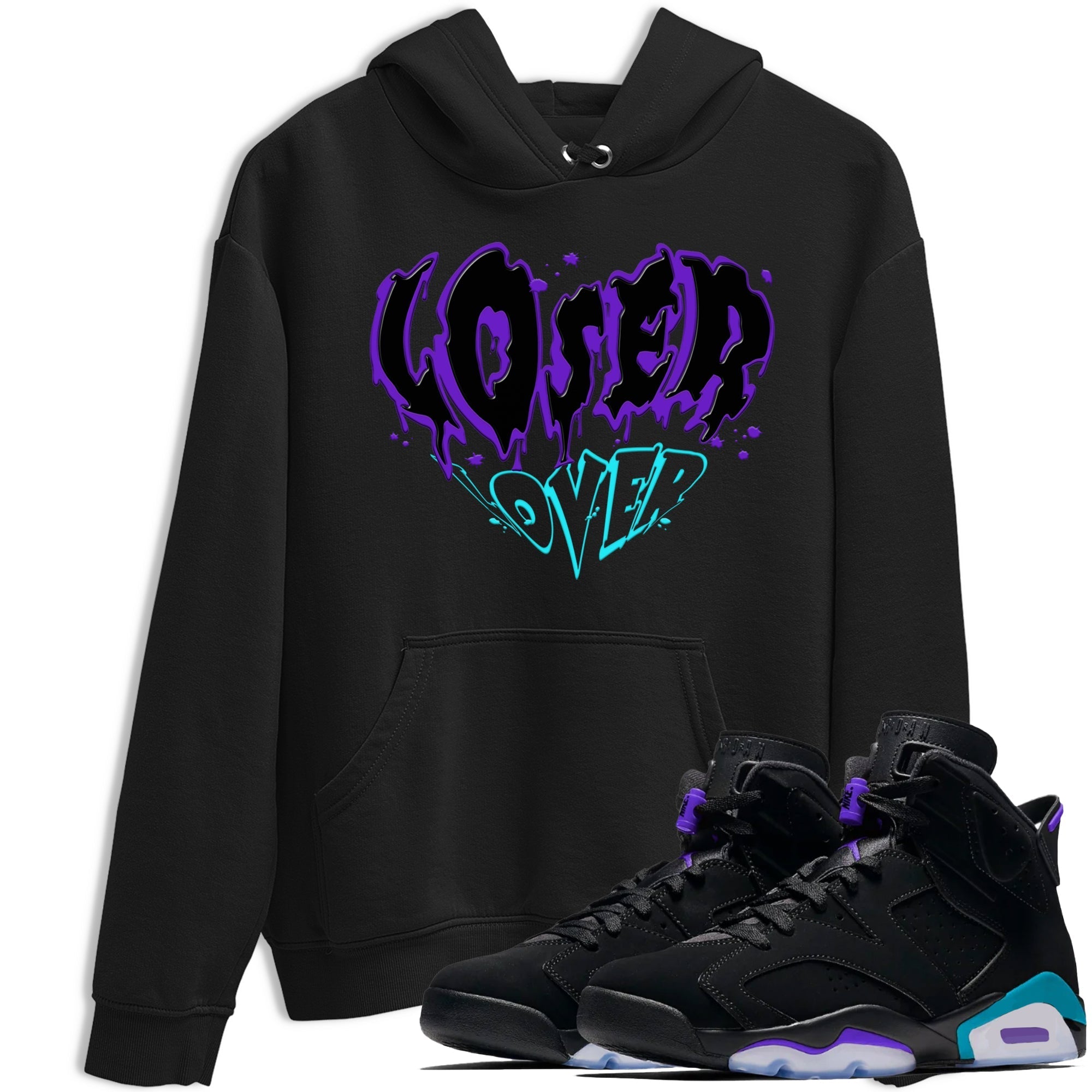 Melting Loser Lover snkmatch Tee - Air Jordan 6 Aqua
