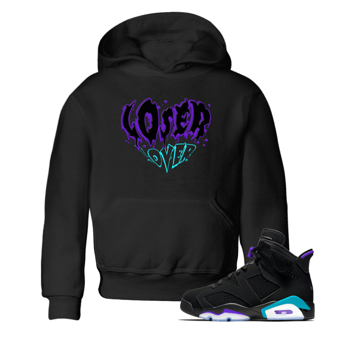 Melting Loser Lover snkmatch Tee Kids - Air Jordan 6 Aqua
