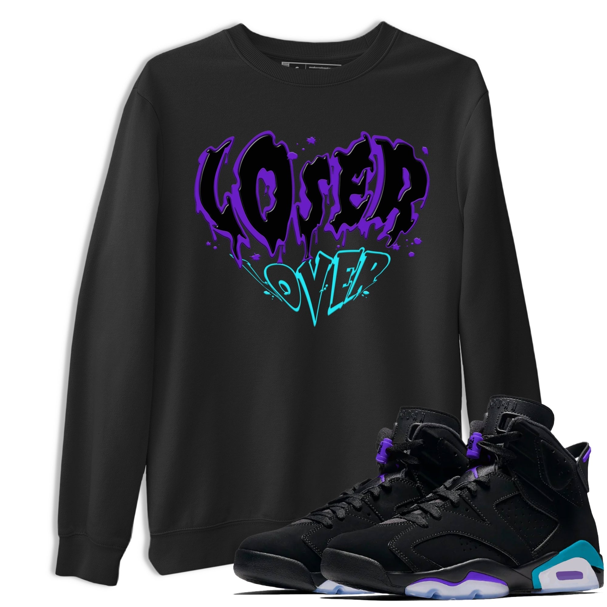 Melting Loser Lover snkmatch Tee - Air Jordan 6 Aqua