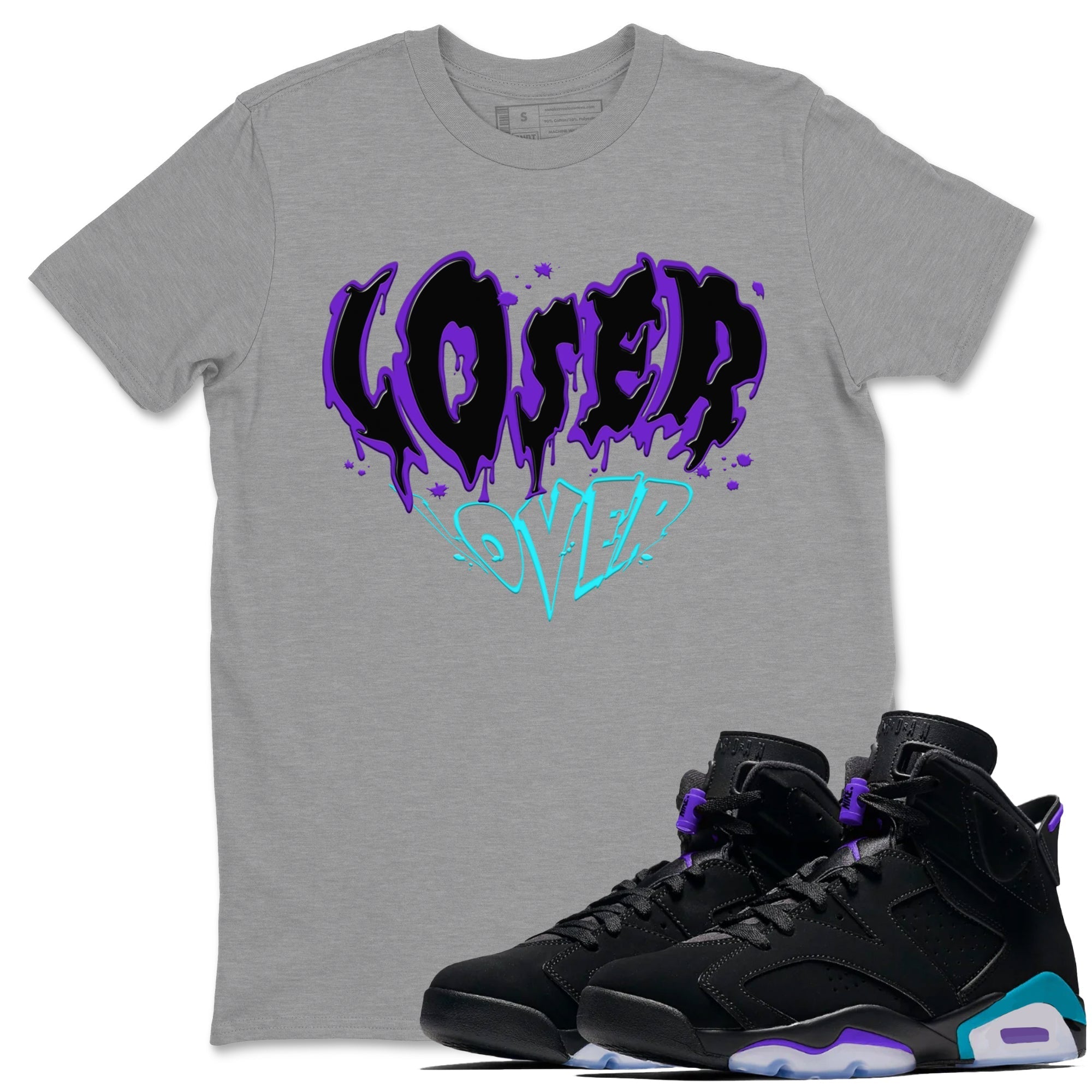 Melting Loser Lover snkmatch Tee - Air Jordan 6 Aqua