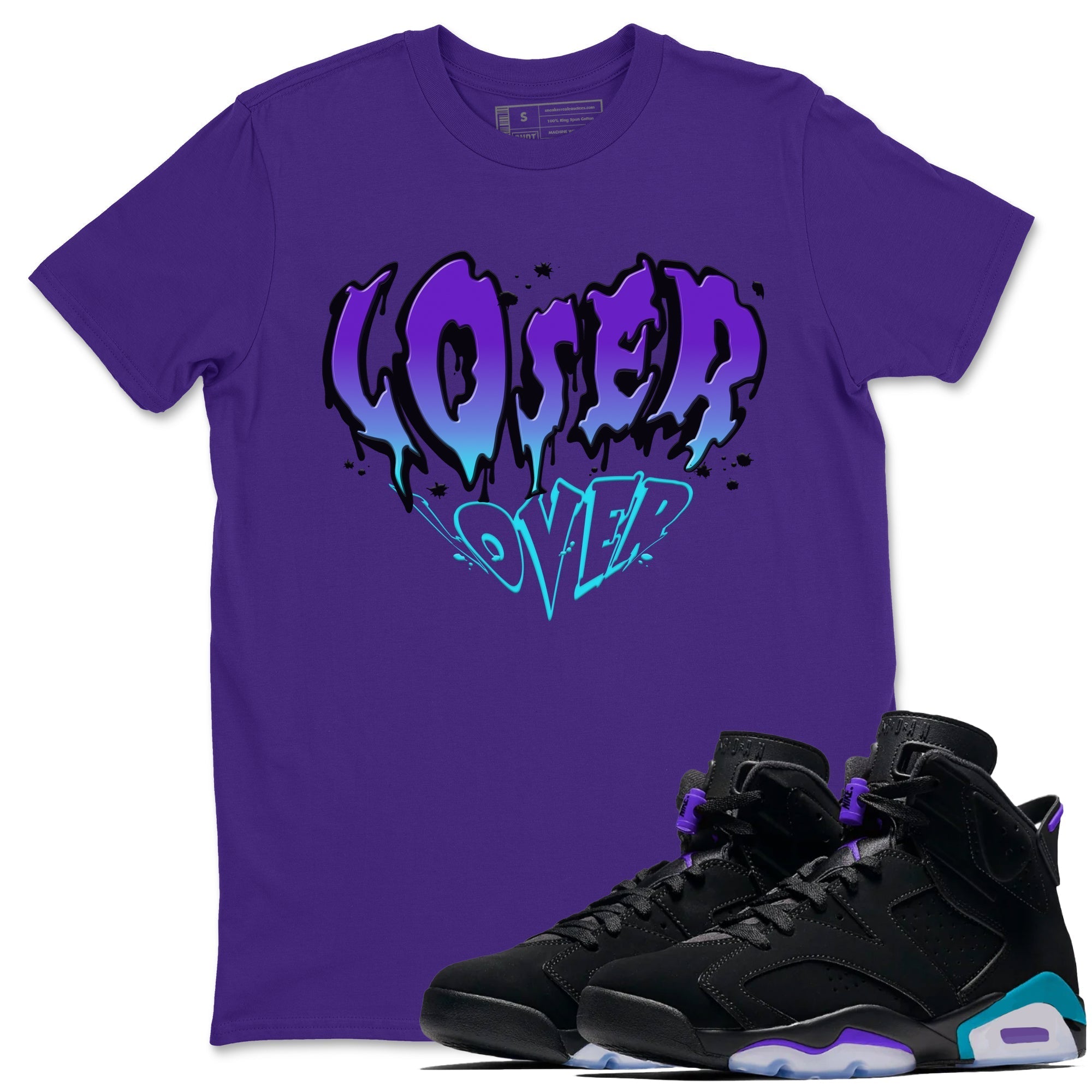 Melting Loser Lover snkmatch Tee - Air Jordan 6 Aqua