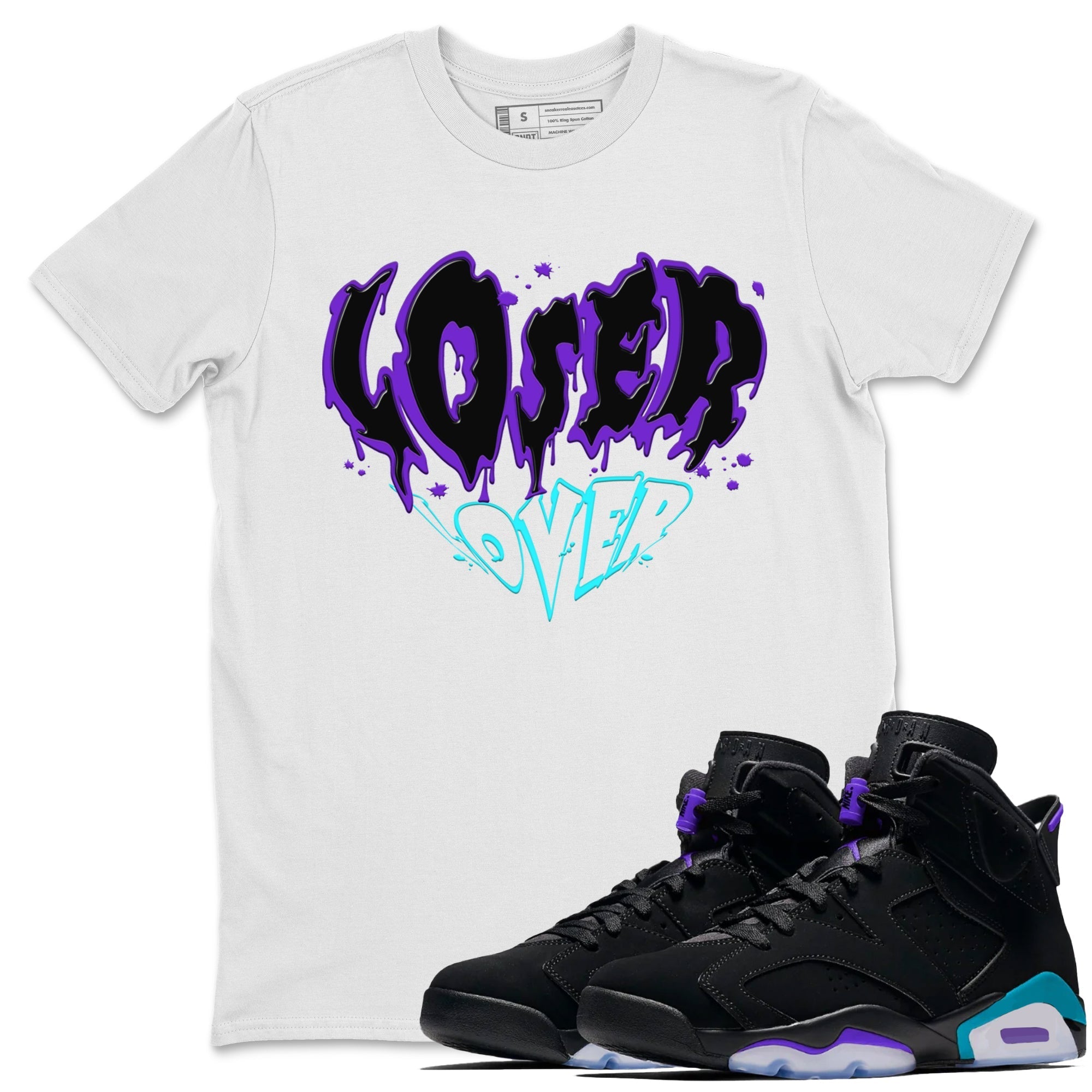 Melting Loser Lover snkmatch Tee - Air Jordan 6 Aqua