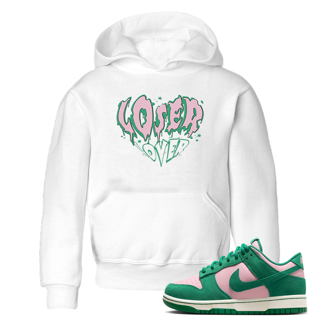 Melting Loser Lover snkmatch Tees Kids - Dunk Medium Soft Pink Malachite