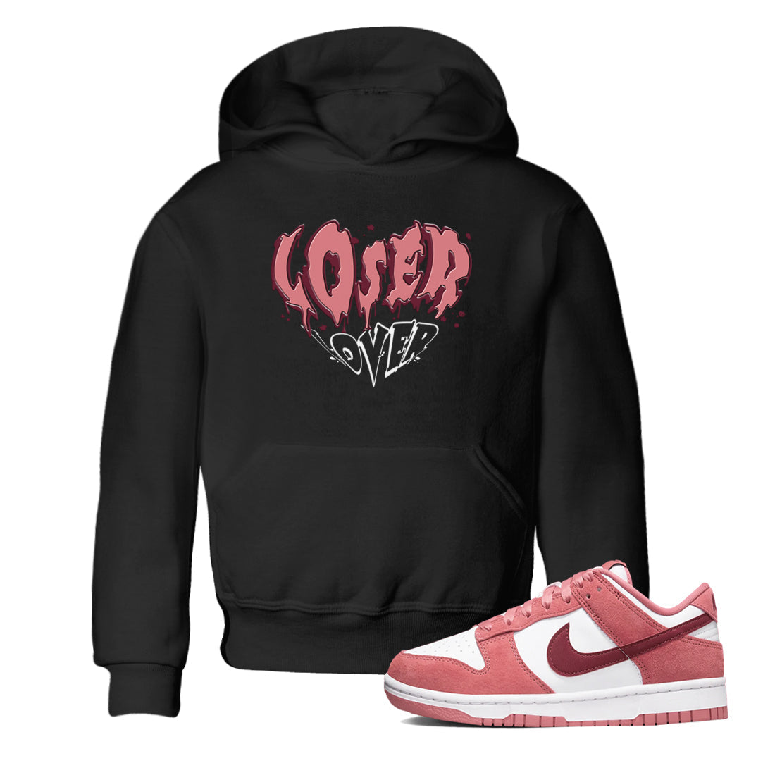 Melting Loser Lover snkmatch Tees Kids - Dunk Valentines Day 2024