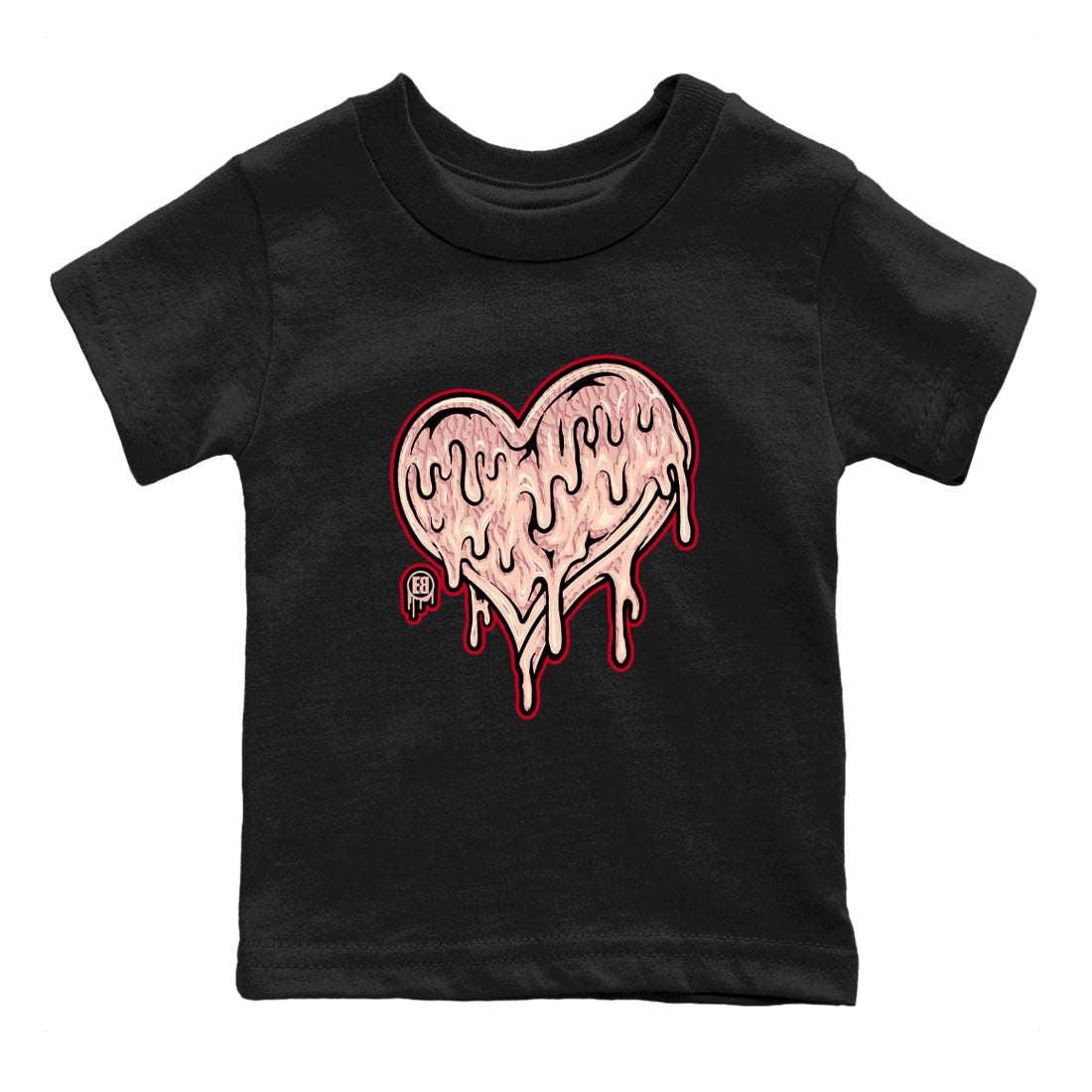 Melting Love Heart snkmatch Tees Kids - Air Jordan 3 Valentines Day