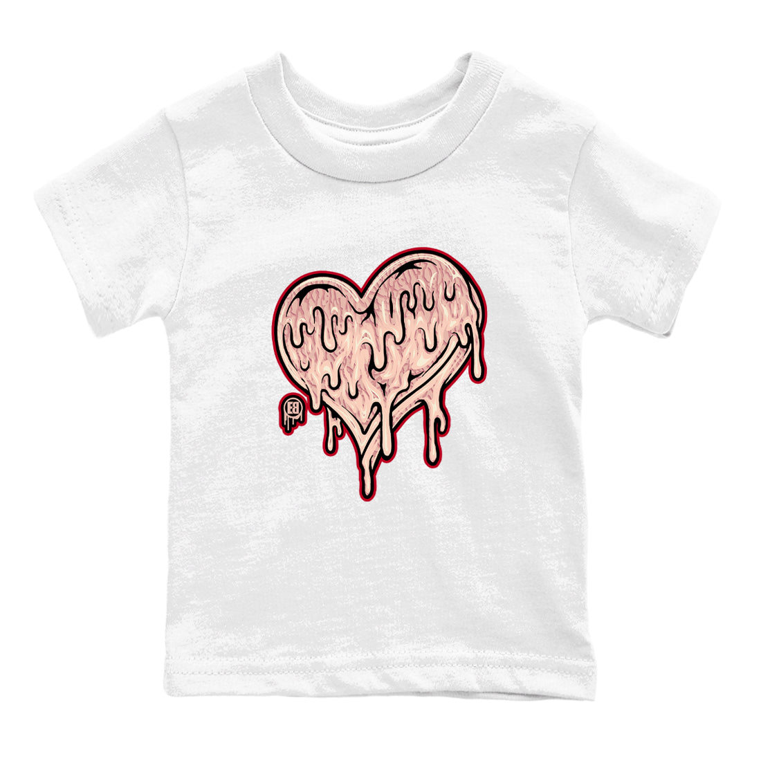 Melting Love Heart snkmatch Tees Kids - Air Jordan 3 Valentines Day