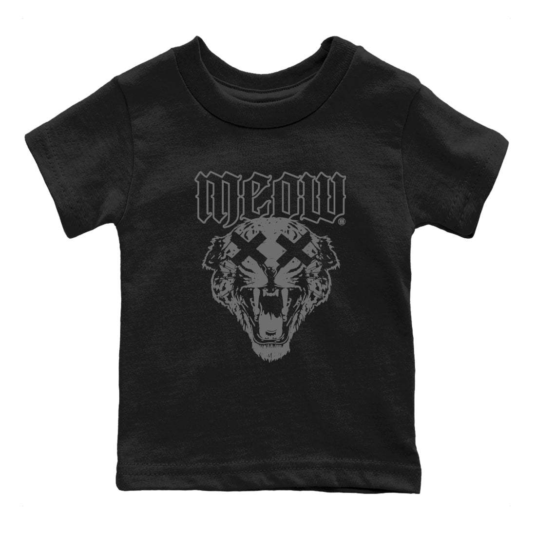 Meow snkmatch Tees Kids - Air Jordan 5 Black Cat