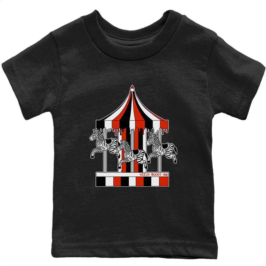 Merry Go Round Kids Tops - Yeezy 350 Zebra