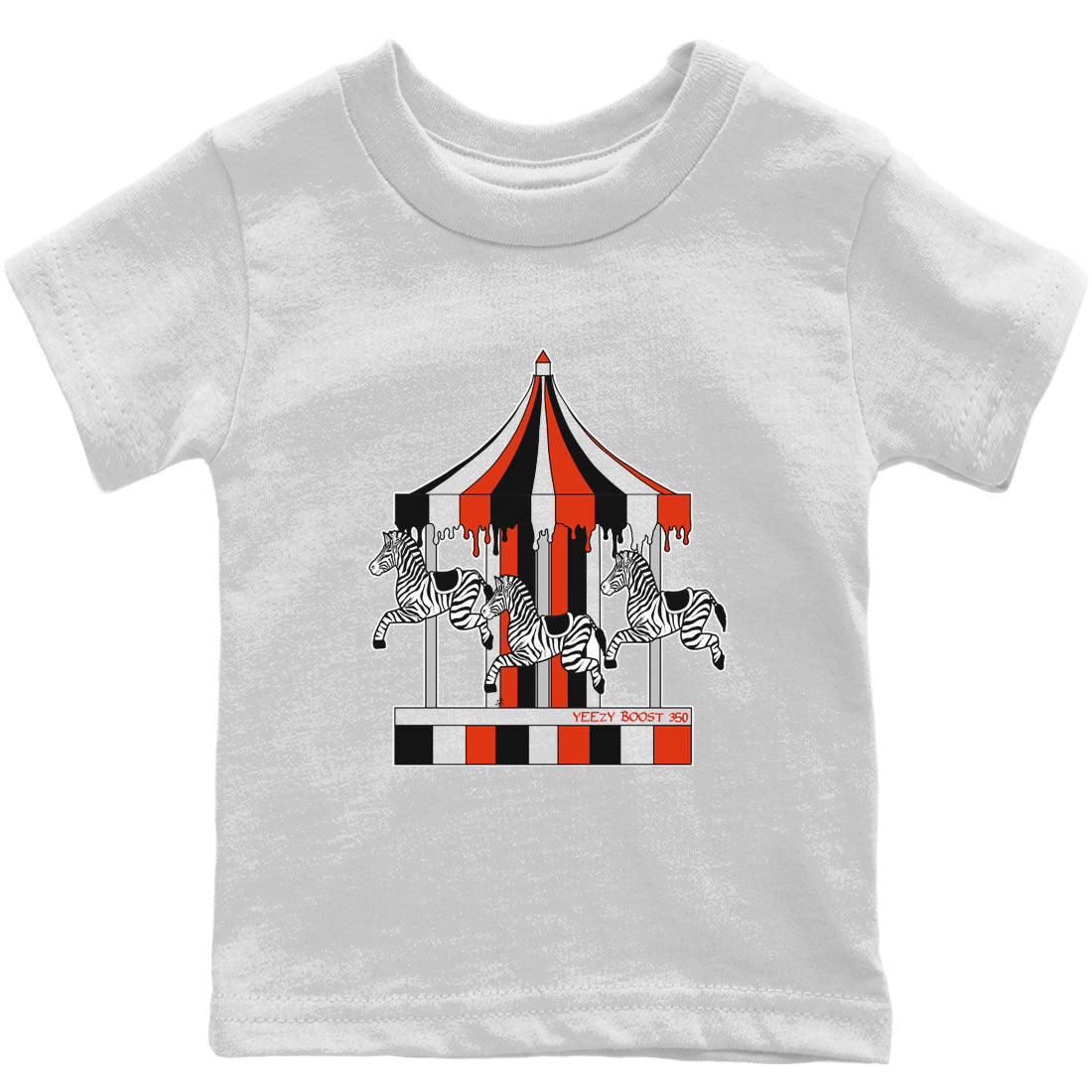 Merry Go Round Kids Tops - Yeezy 350 Zebra