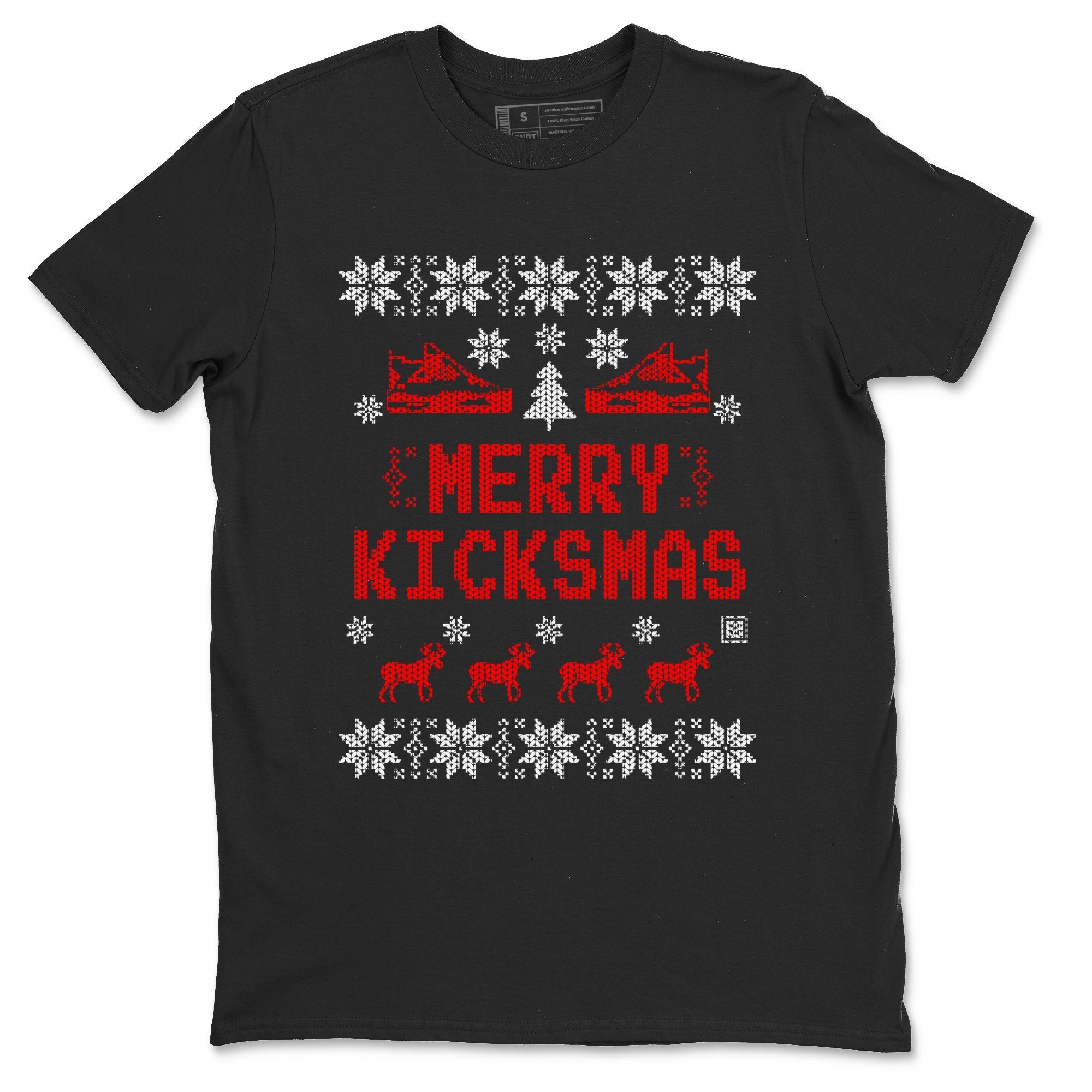 Merry Kicksmas snkmatch Tees - Air Jordan 4 Red Thunder