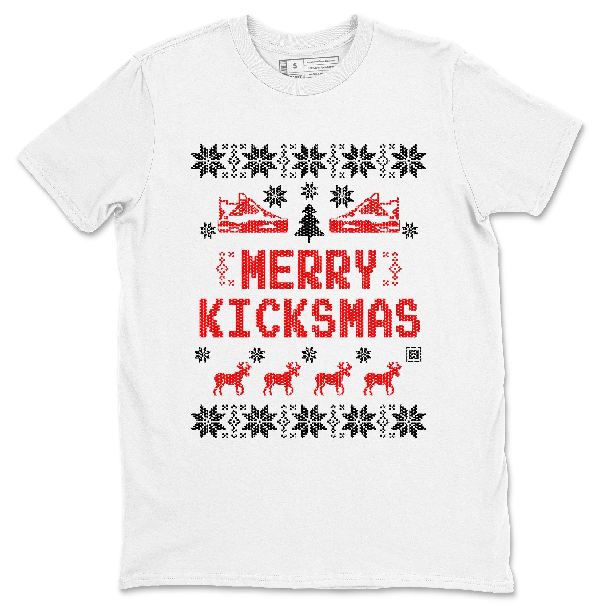 Merry Kicksmas snkmatch Tees - Air Jordan 4 Red Thunder