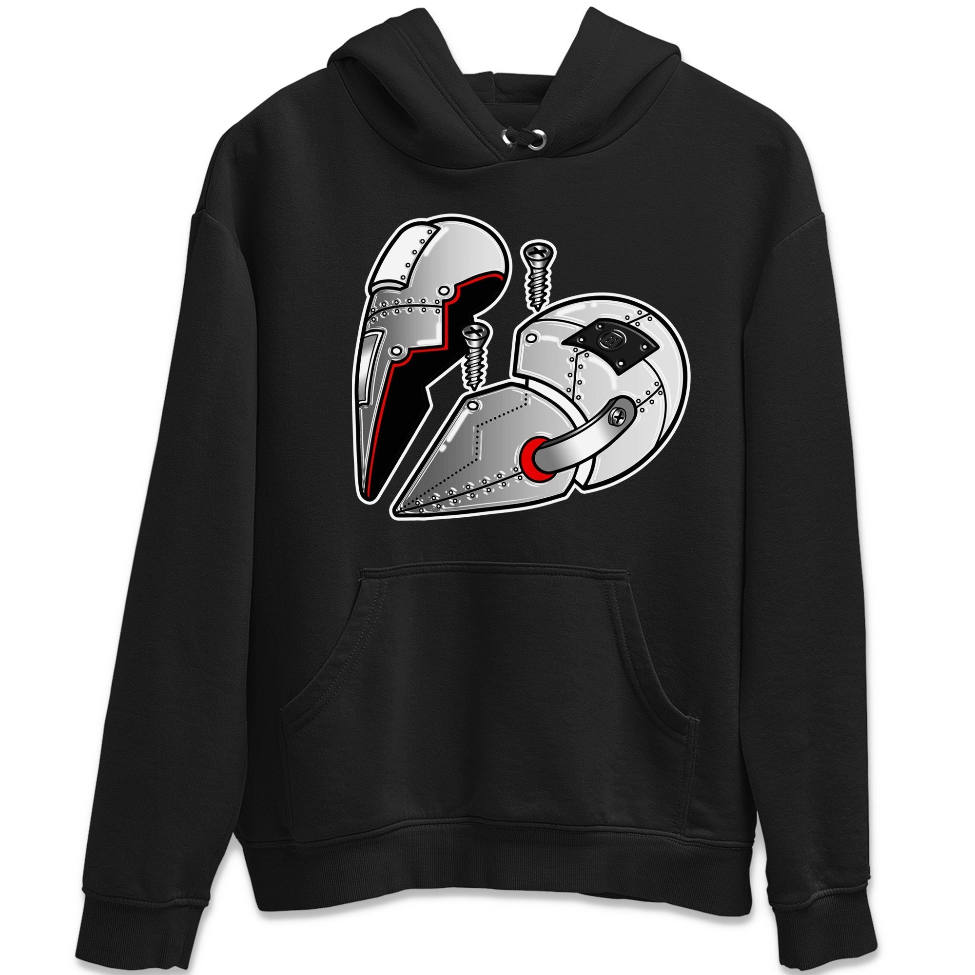 Metal Heart Unisex Tops - Air Jordan 14 Metallic Silver