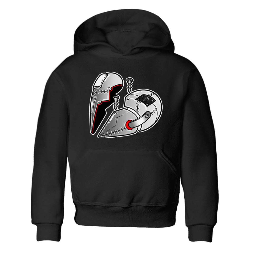 Metal Heart Kids Tops - Air Jordan 14 Metallic Silver