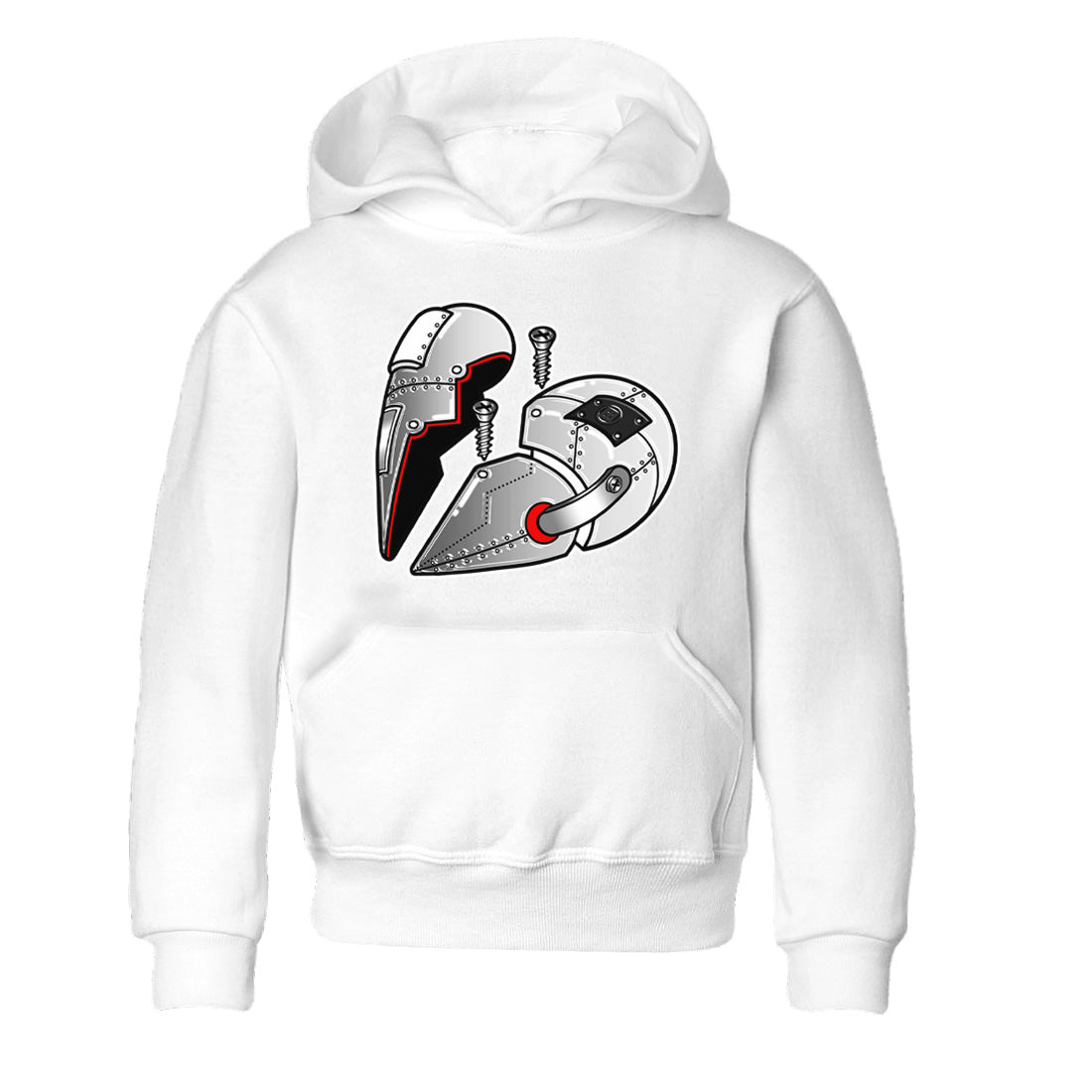 Metal Heart Kids Tops - Air Jordan 14 Metallic Silver