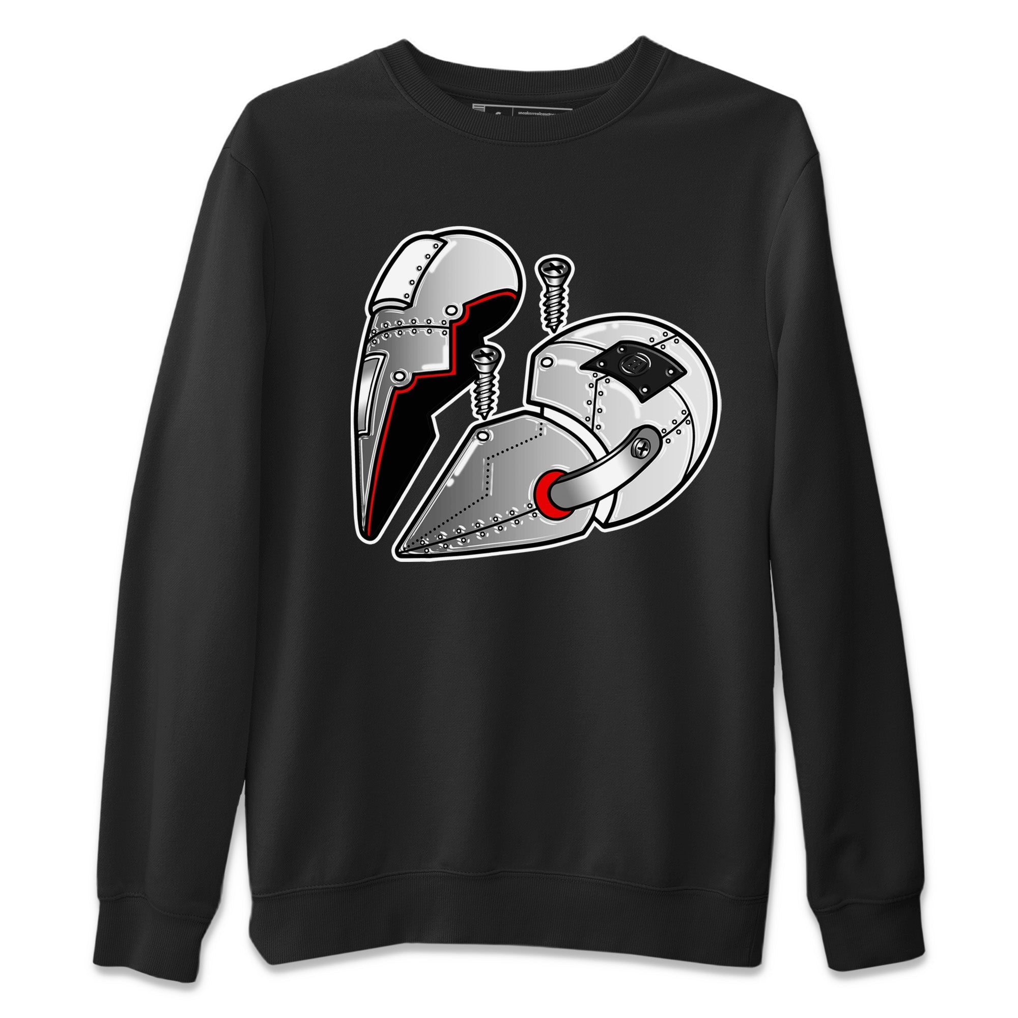 Metal Heart Unisex Tops - Air Jordan 14 Metallic Silver