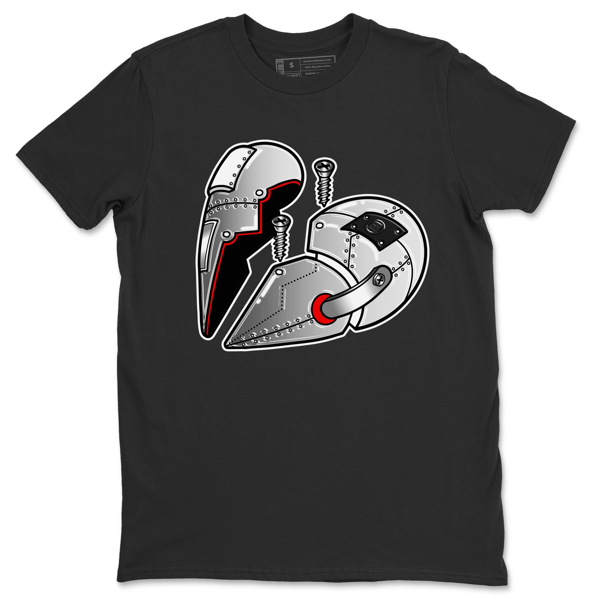 Metal Heart Unisex Tops - Air Jordan 14 Metallic Silver