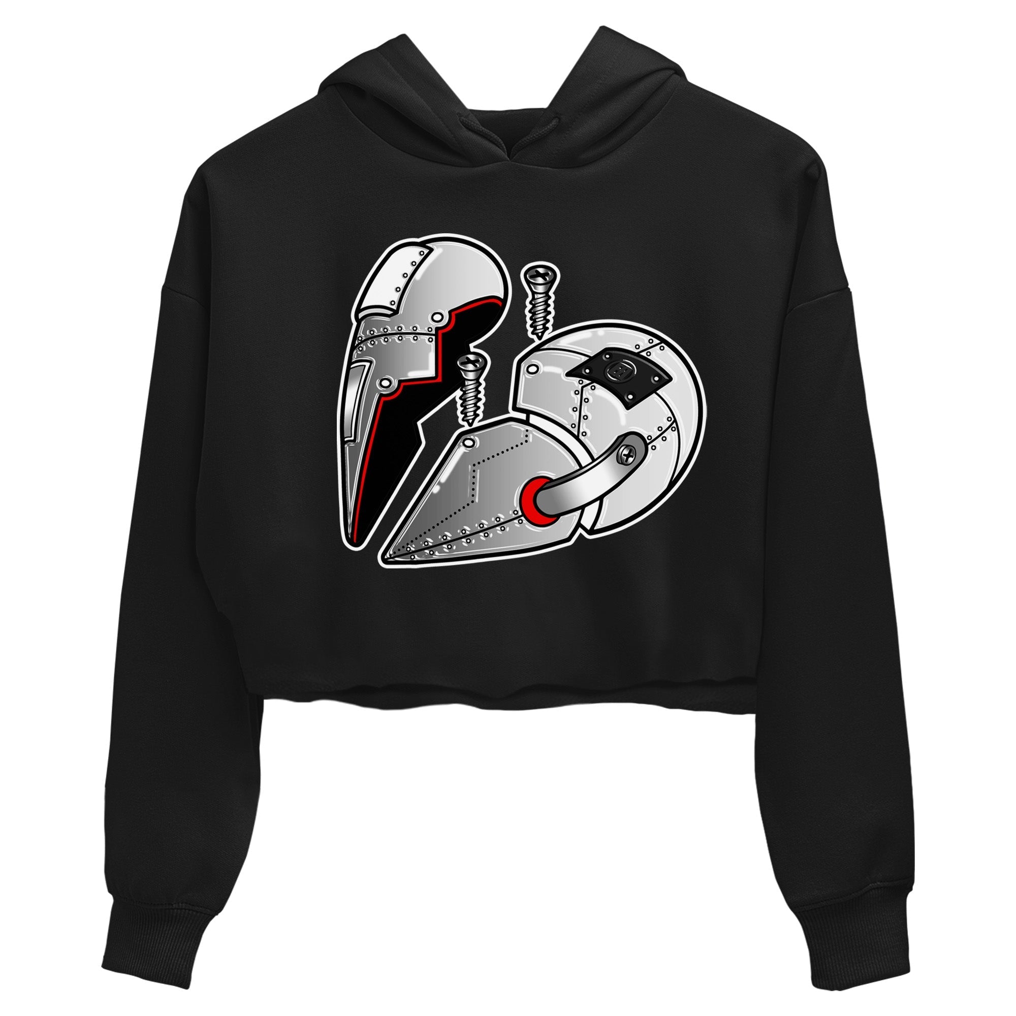 Metal Heart Women's Tops - Air Jordan 14 Metallic Silver