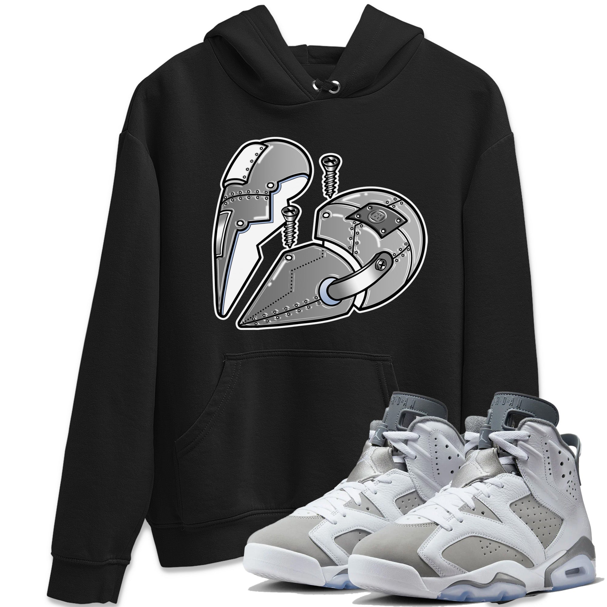 Metal Heart Unisex Tops - Air Jordan 6 Cool Grey