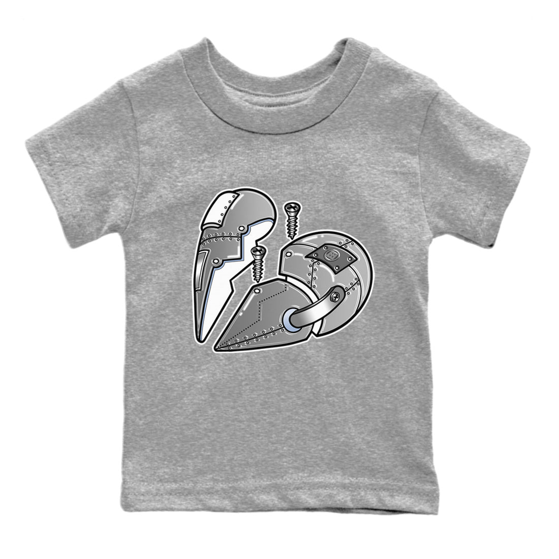Metal Heart Kids Tops - Air Jordan 6 Cool Grey