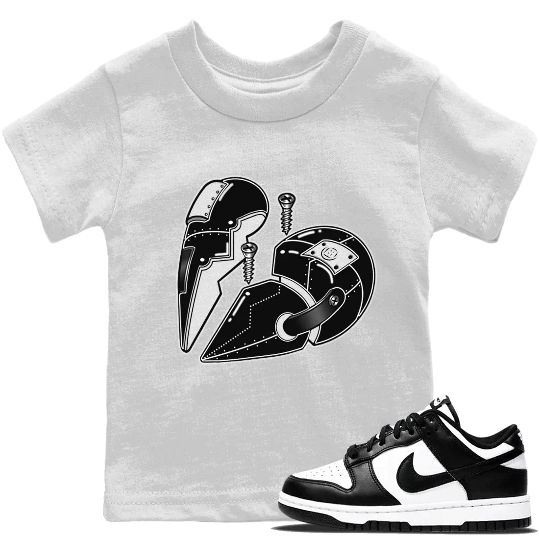Metal Heart Kids Tops - Dunk Panda