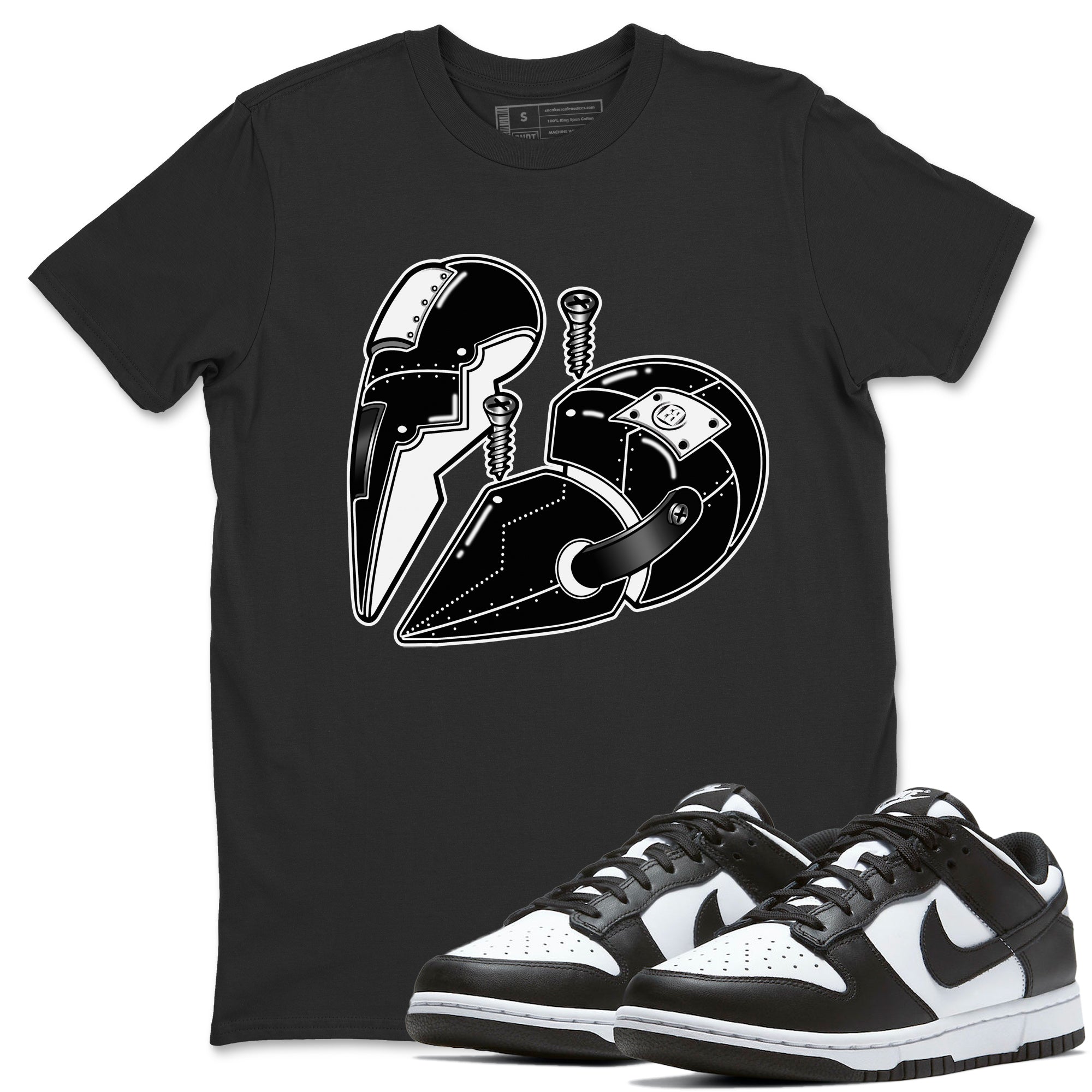 Metal Heart Unisex Tops - Dunk Panda