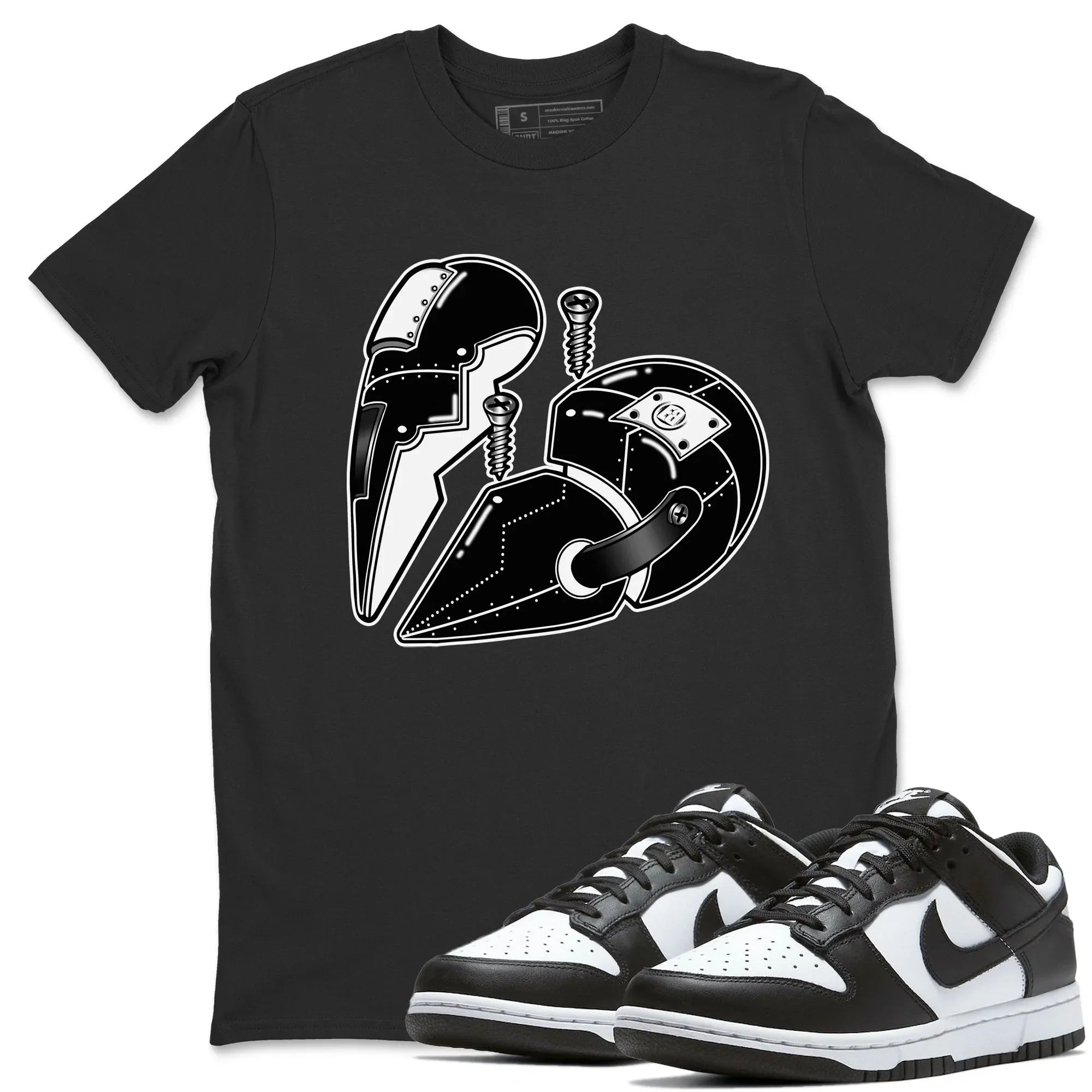 Metal Heart Unisex Tops - Dunk Panda
