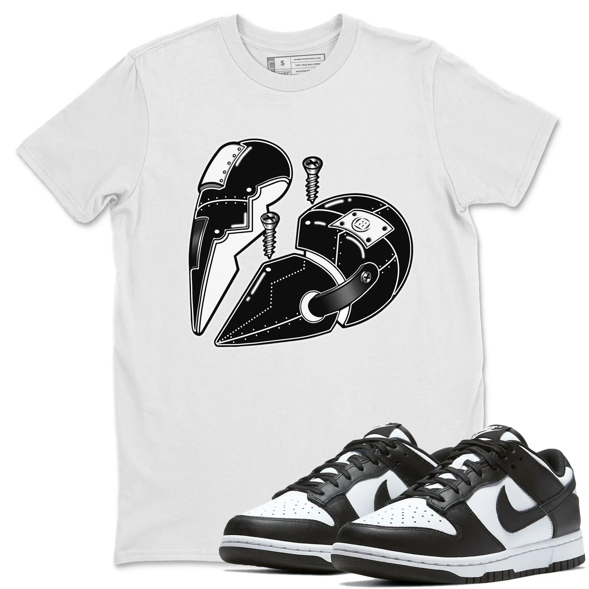 Metal Heart Unisex Tops - Dunk Panda