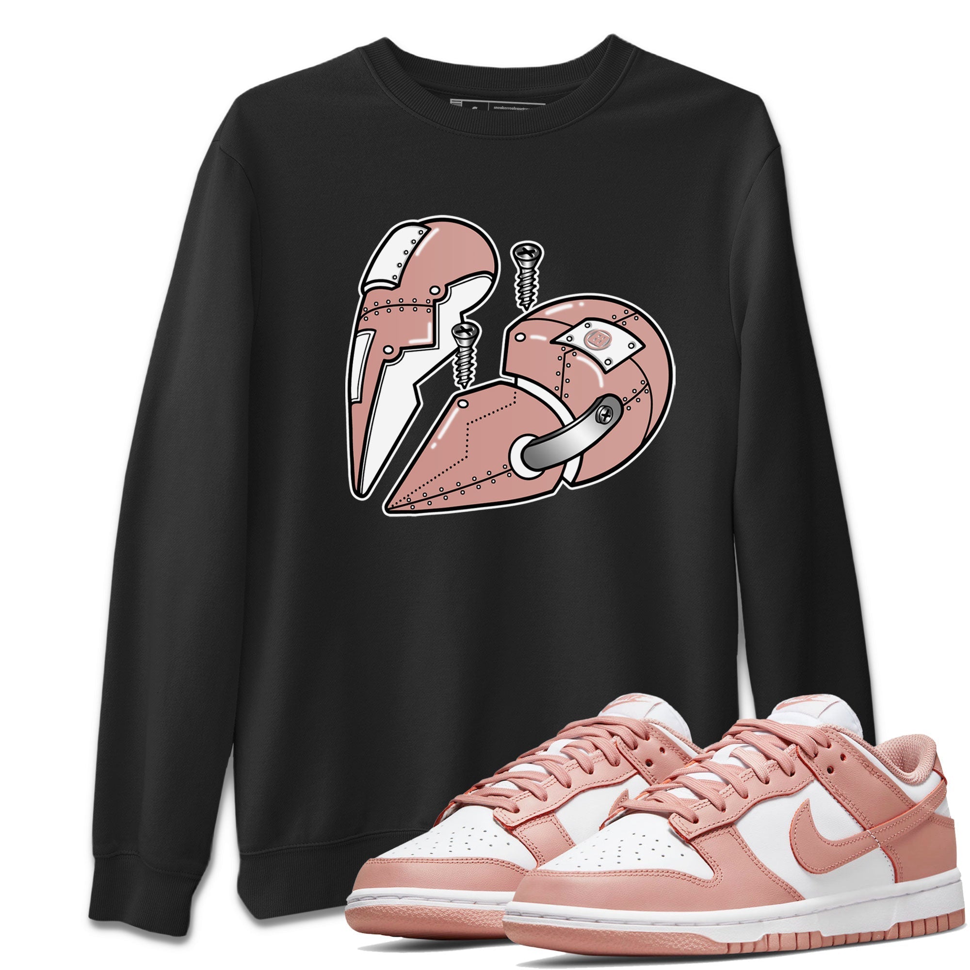 Metal Heart snkmatch Tee - Dunk Rose Whisper