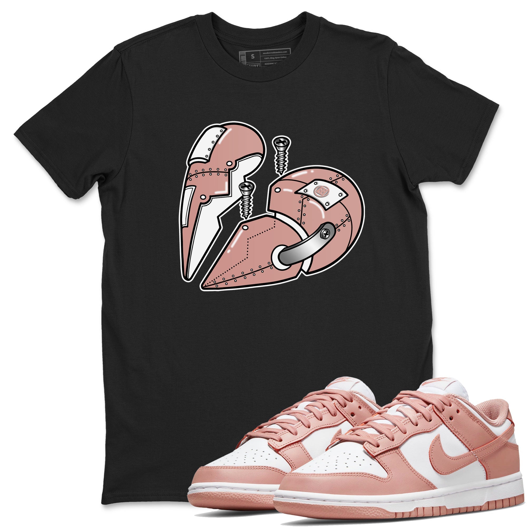 Metal Heart snkmatch Tee - Dunk Rose Whisper