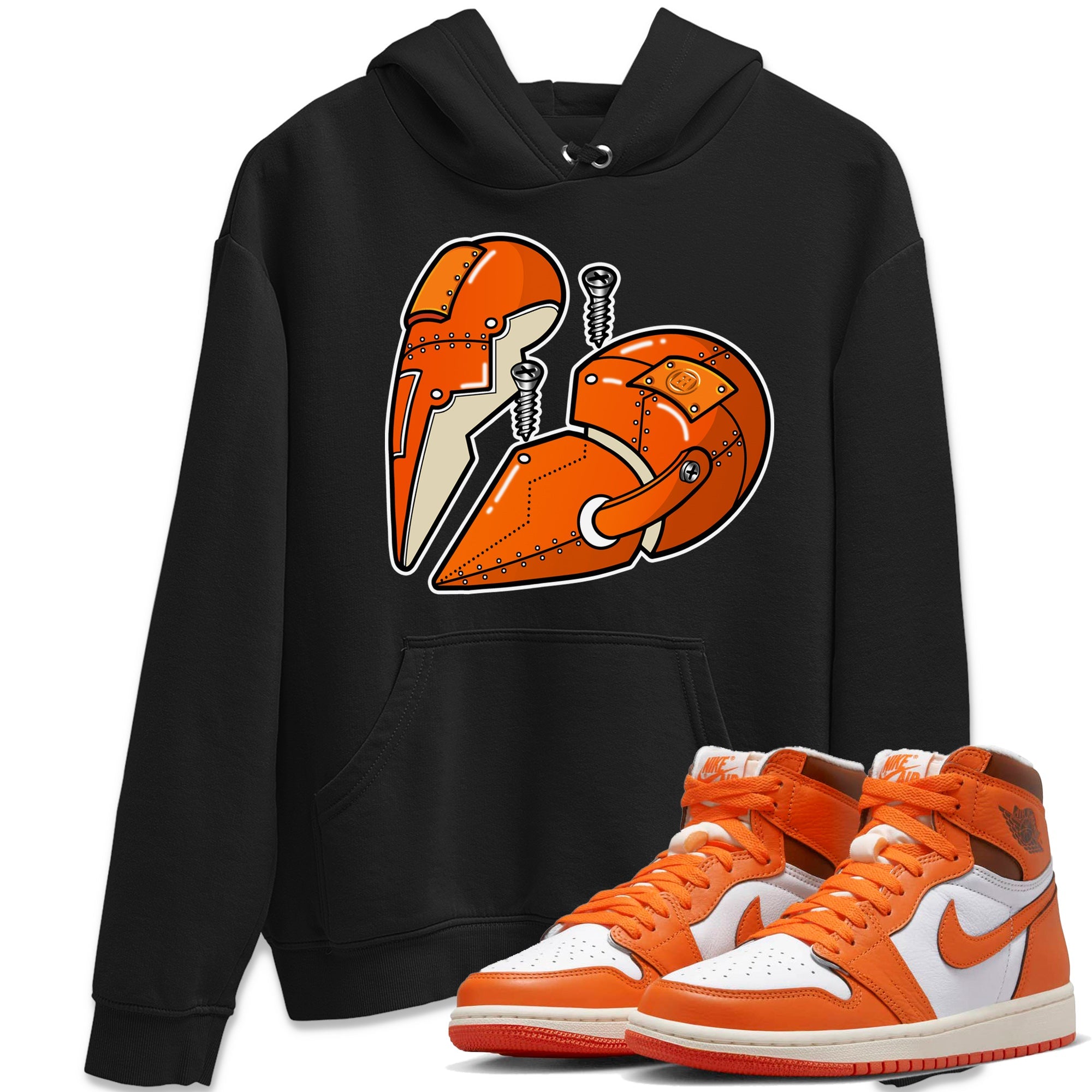 Metal Heart Unisex Tops - Air Jordan 1 Starfish
