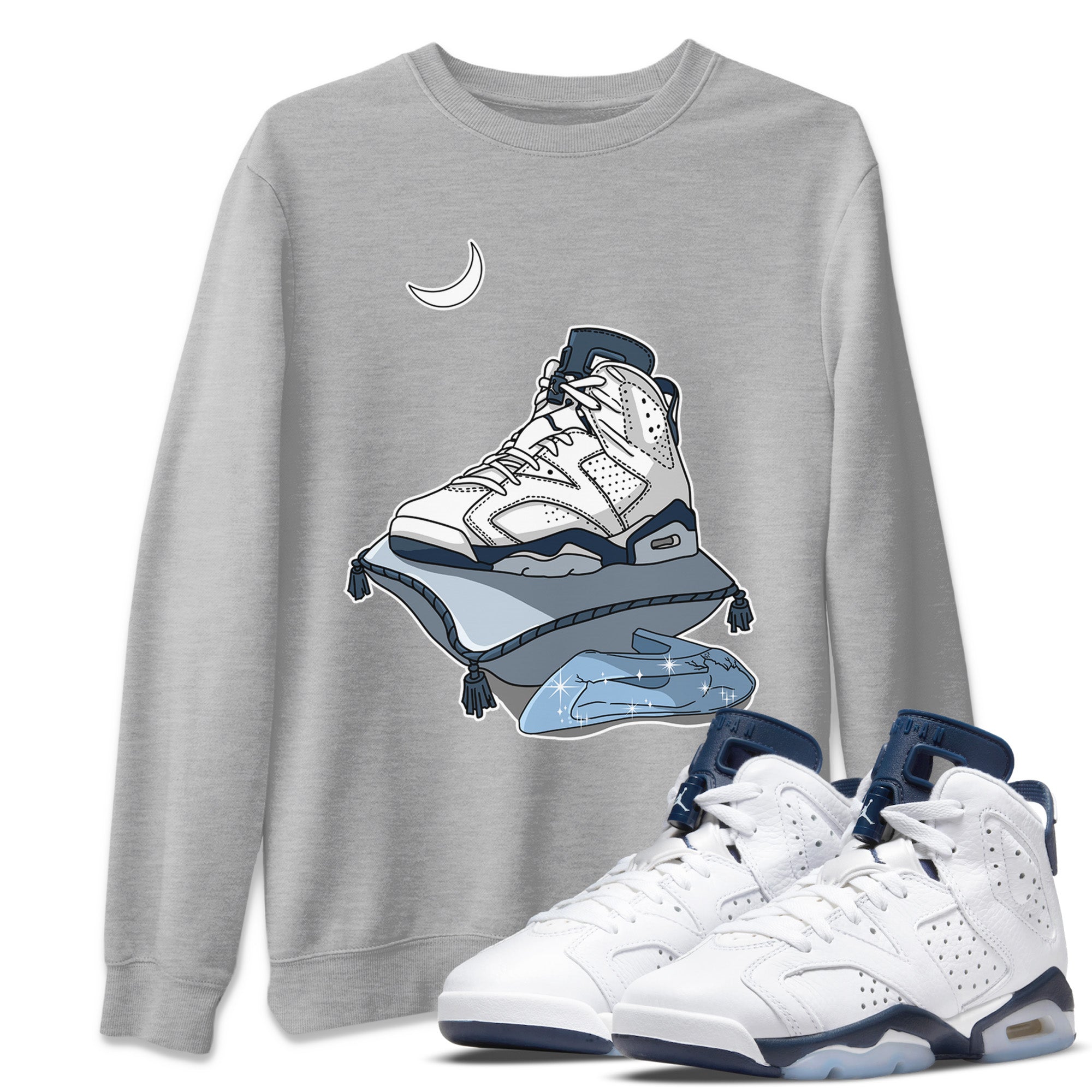 Midnight Shoes Unisex Tops - Air Jordan 6 Midnight Navy