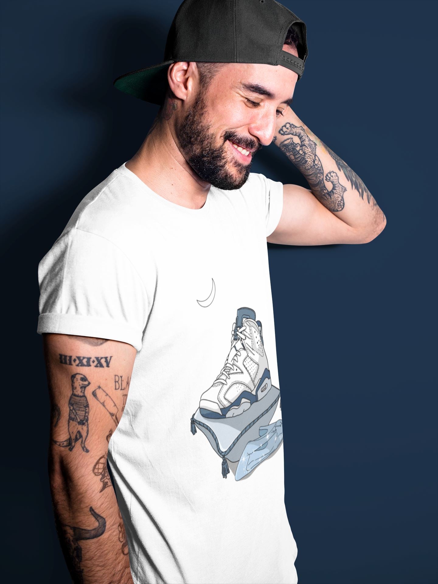 Midnight Shoes Unisex Tops - Air Jordan 6 Midnight Navy