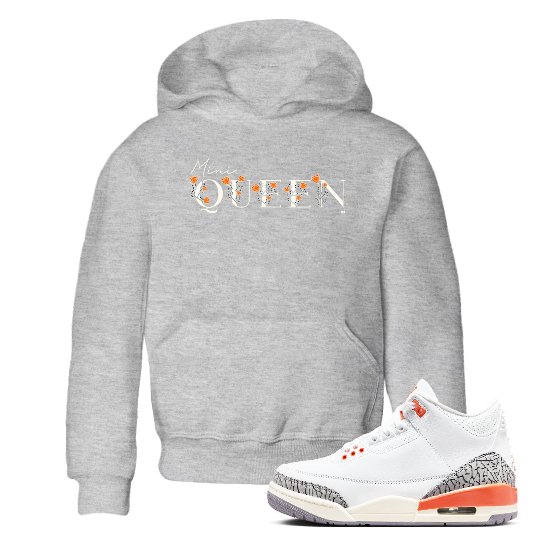 Mini Queen snkmatch Tees Kids - Air Jordan 3 Georgia Peach